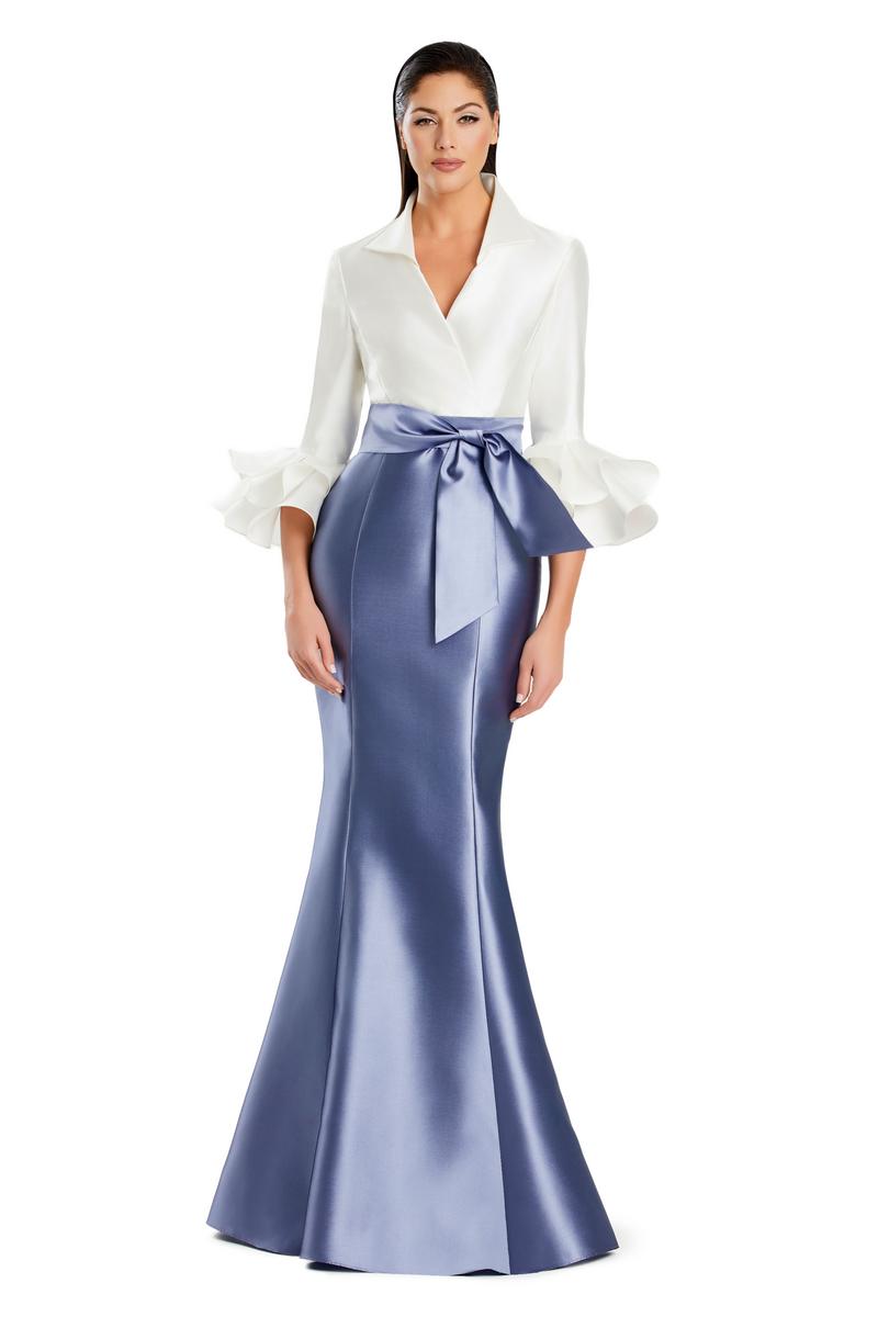 Daymor Couture | Shirt Gown with Flounce Sleeves