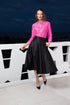 Dizzy Lizzie | 3/4 Sleeve Silk Fuchsia Blouse | Cloister Collection | TOPS