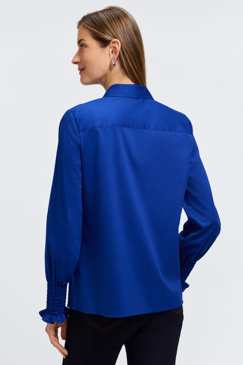Foxcroft | Avril Stretch Matte Sateen Long Sleeve Shirt