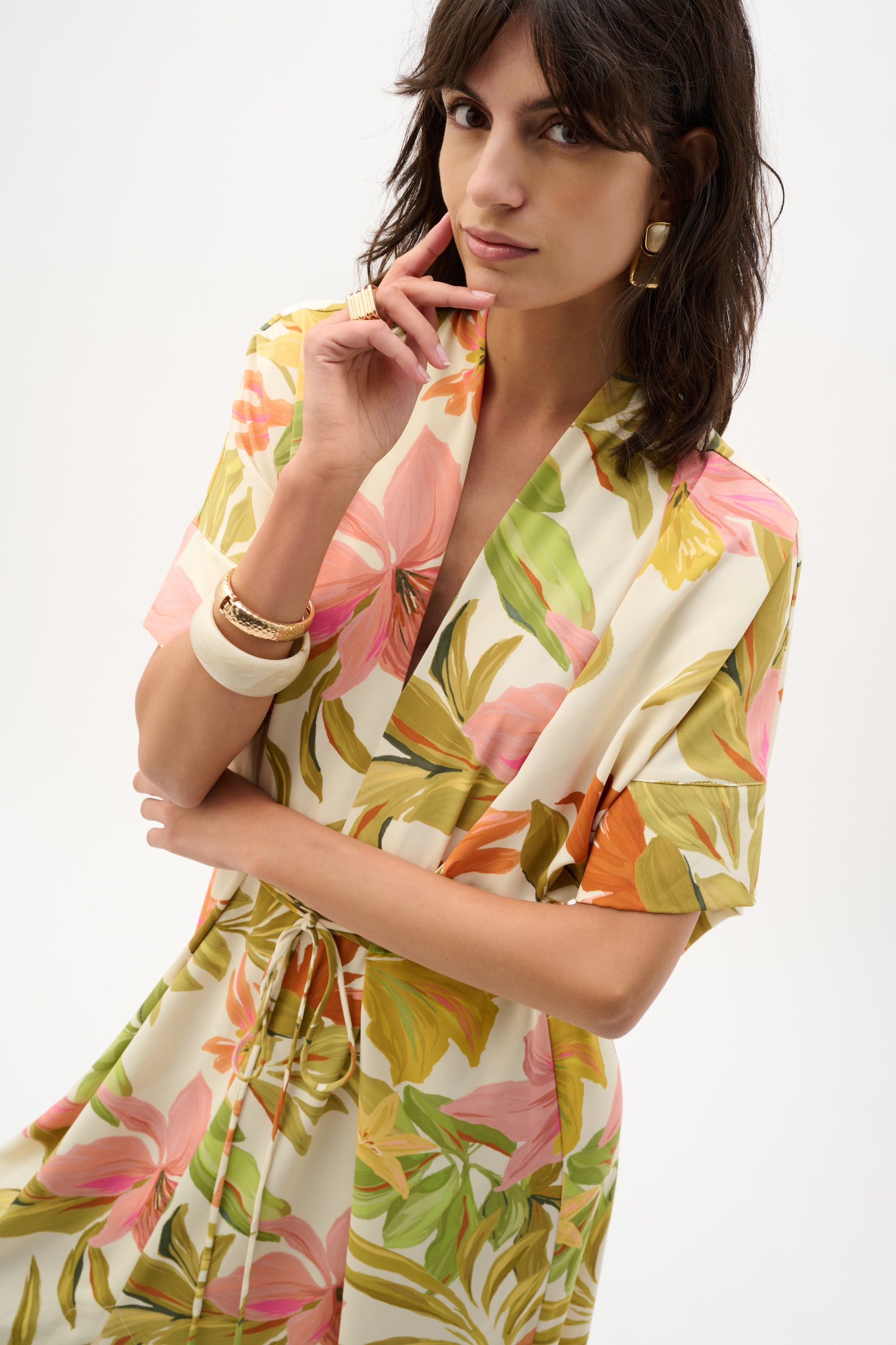 Tropical Print Dress
