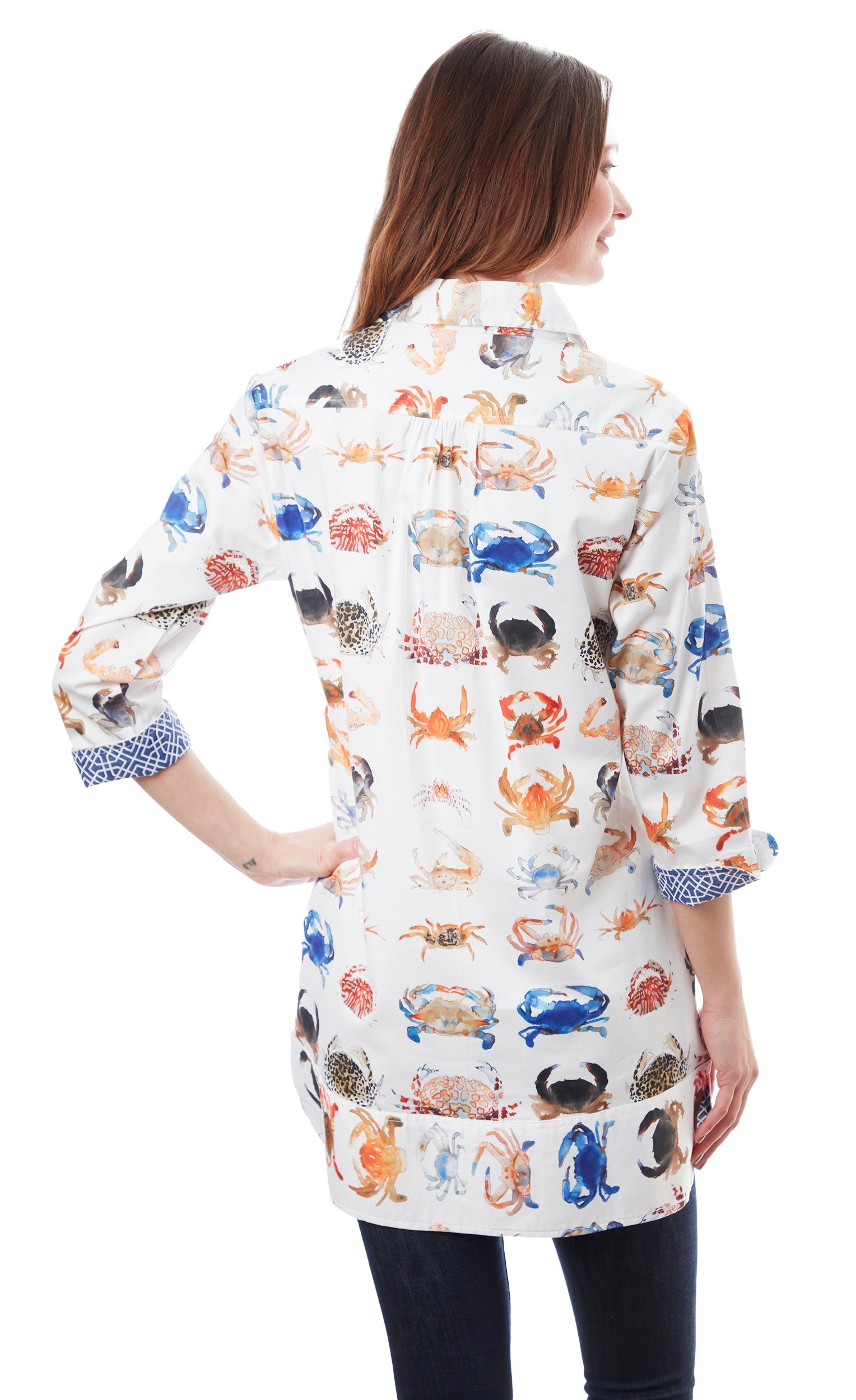 Vail Tunic Navy Crabs