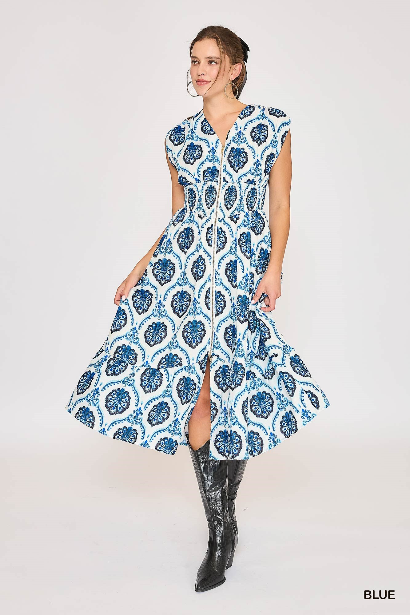 Umgee USA | Boho Chic Button-Down Midi Dress