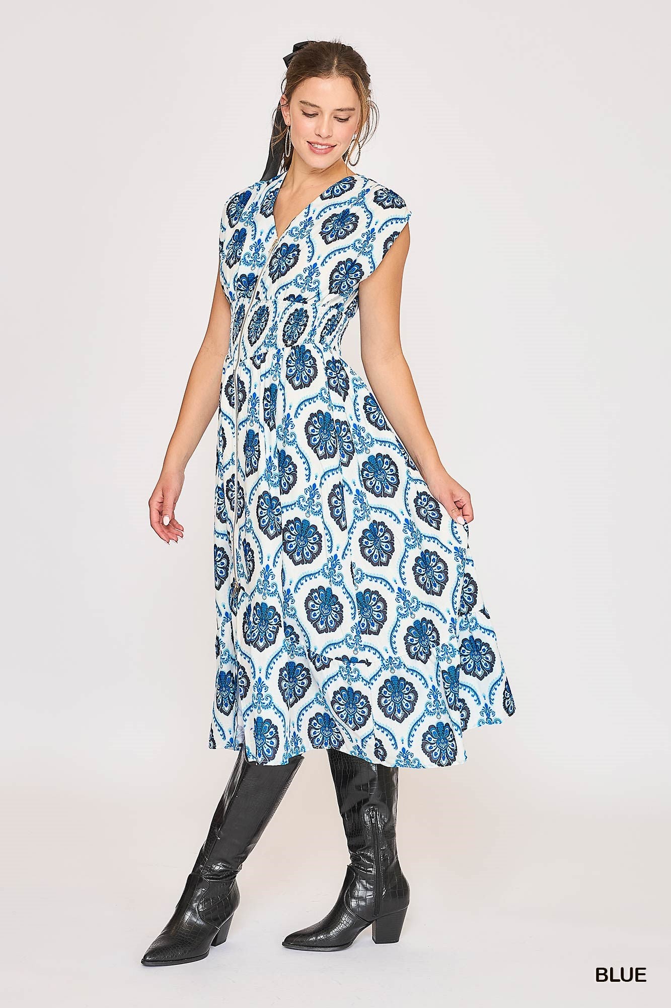 Umgee USA | Boho Chic Button-Down Midi Dress