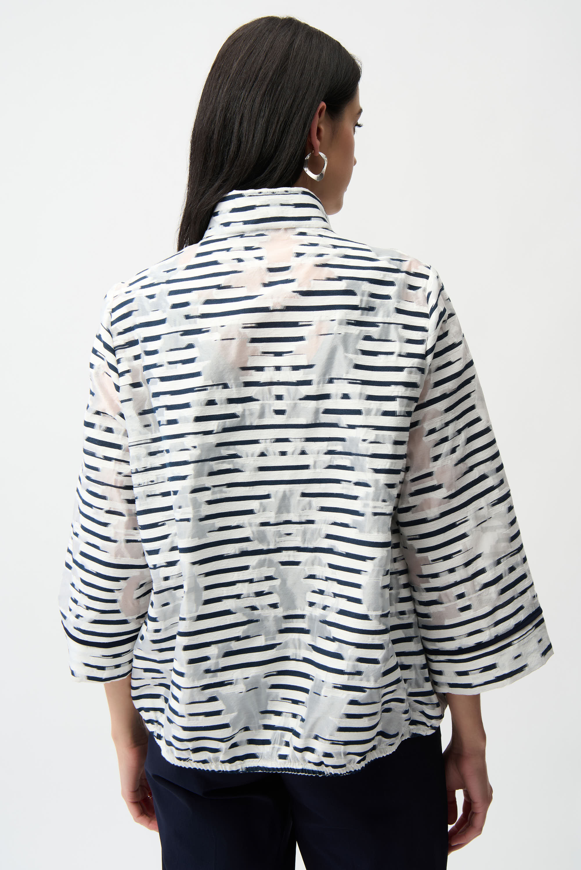 Striped Bomber Jacket