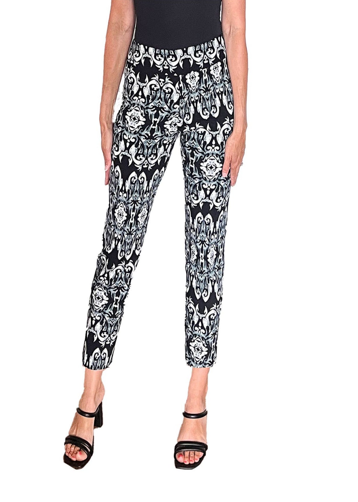 Krazy Larry P507 Pull on Pant - Black Mosaic