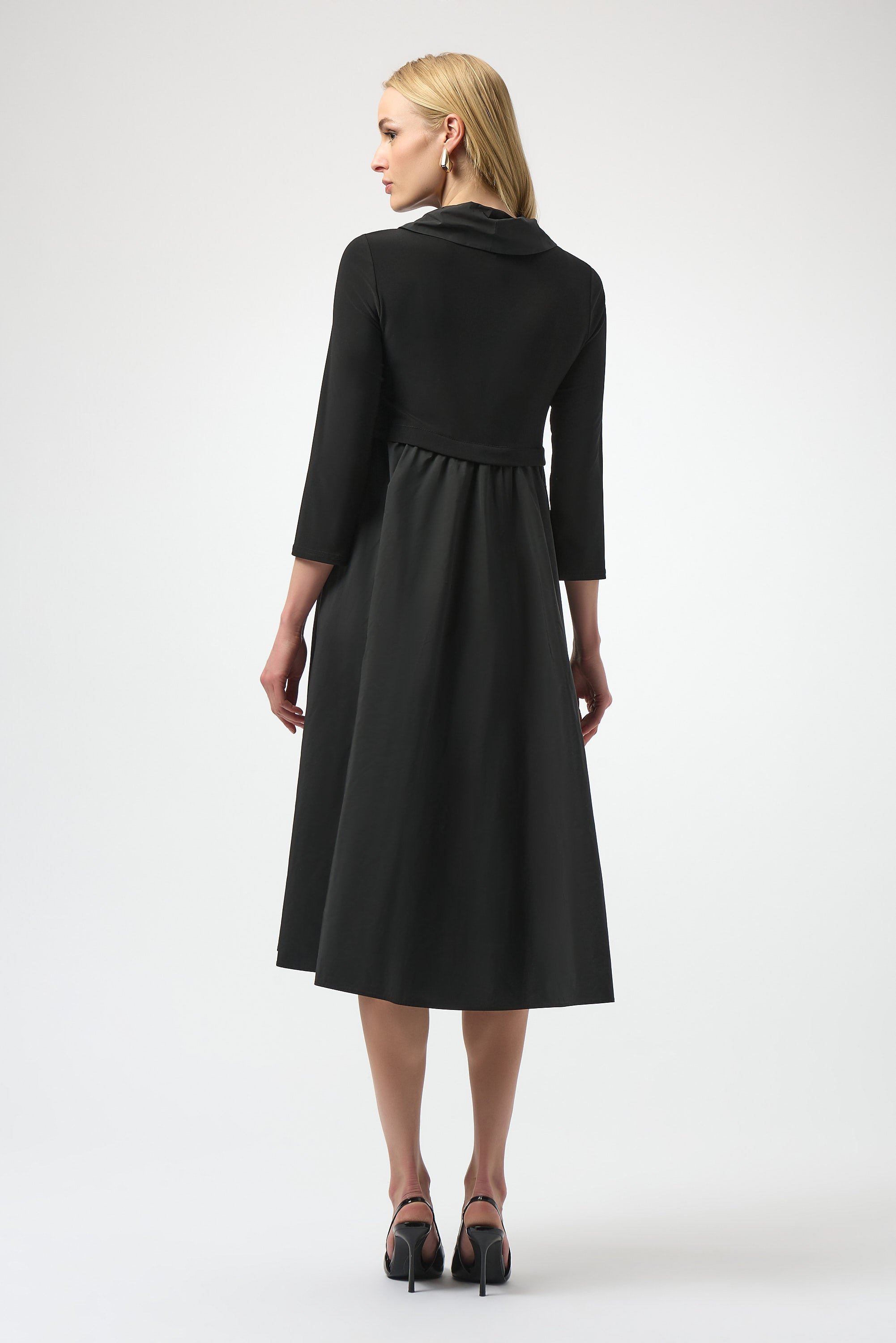 Knit and Taffeta Dress