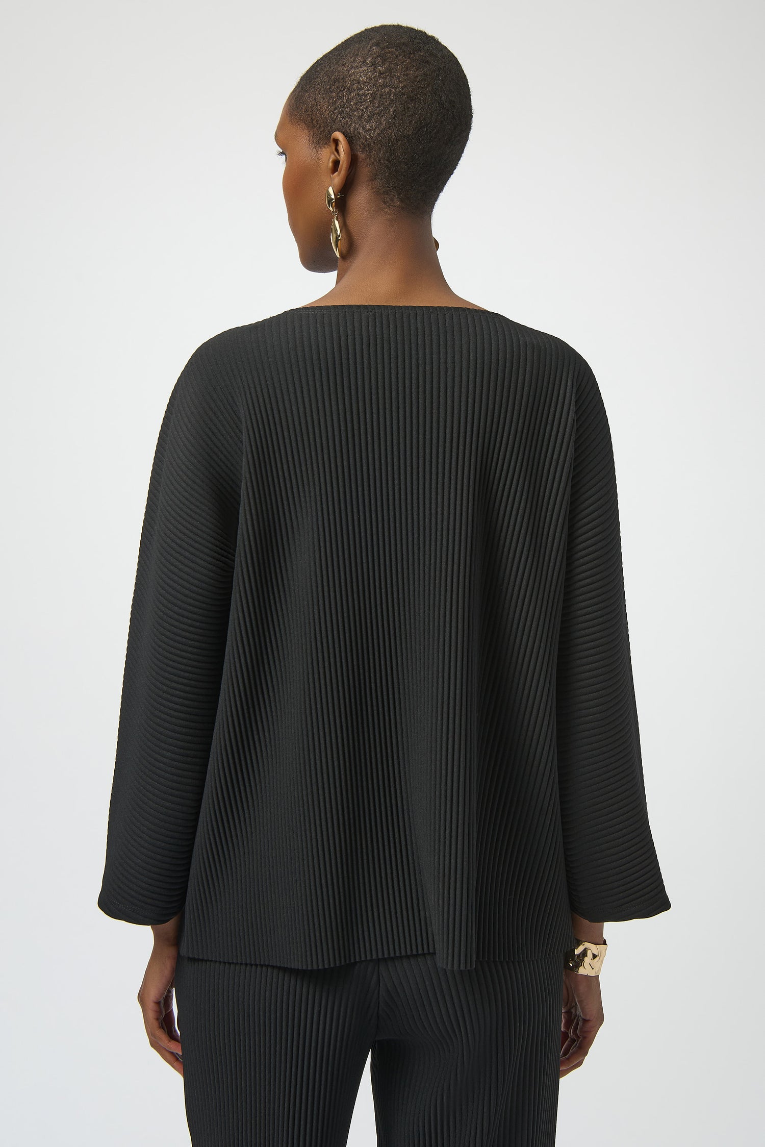 Joseph Ribkoff | Pleated Scuba Boxy Top