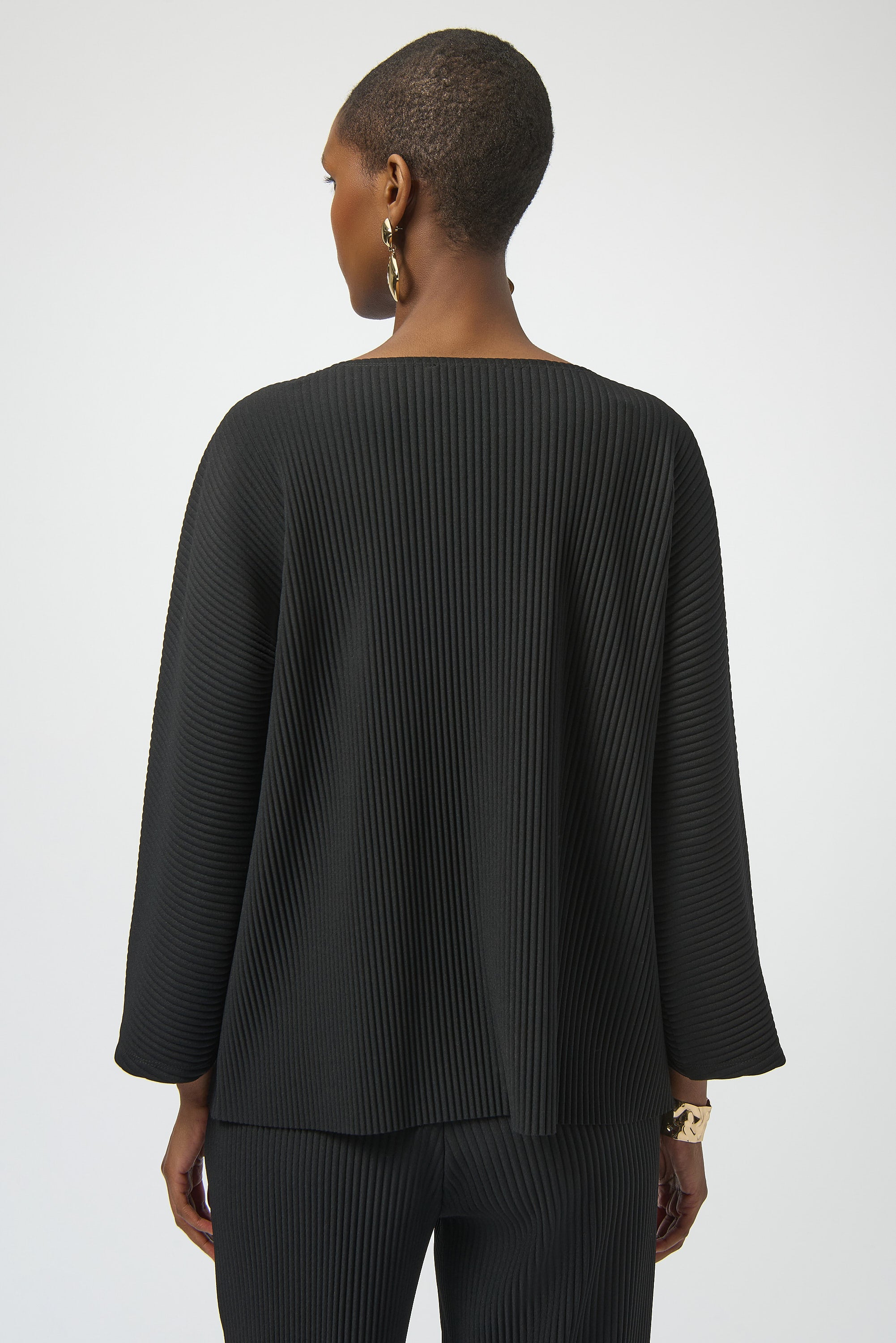 Pleated Scuba Boxy Top
