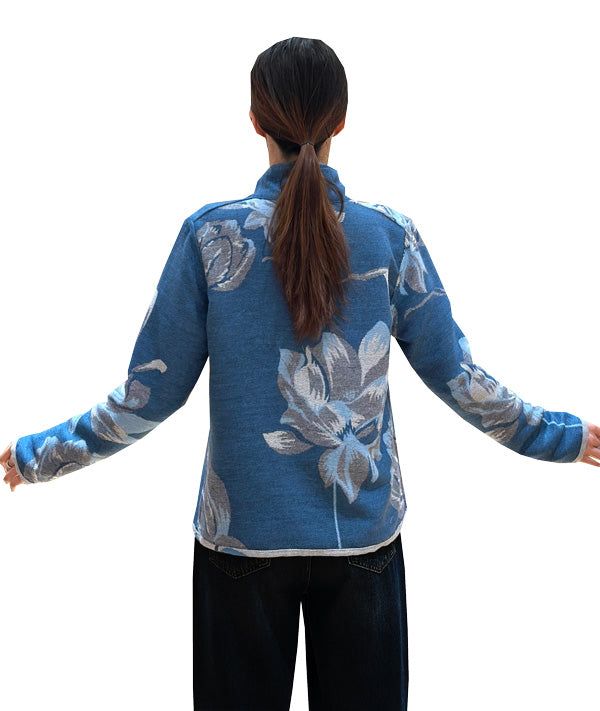 Winding River | Reversible Jacket - Royal Blue / White