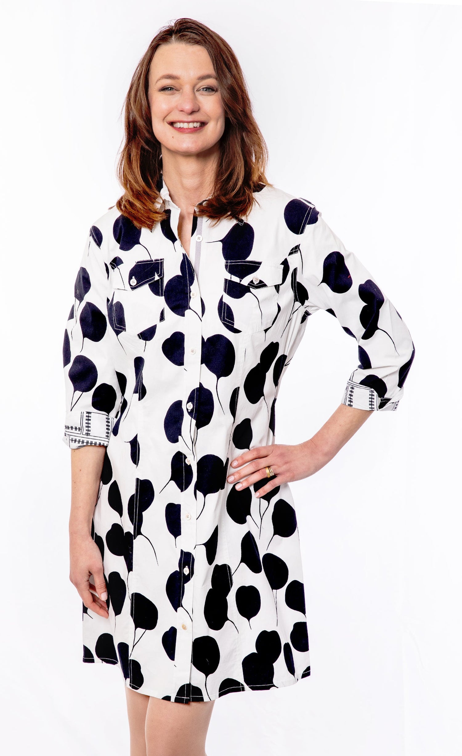 Sag Harbor Dress Ginko Leaves