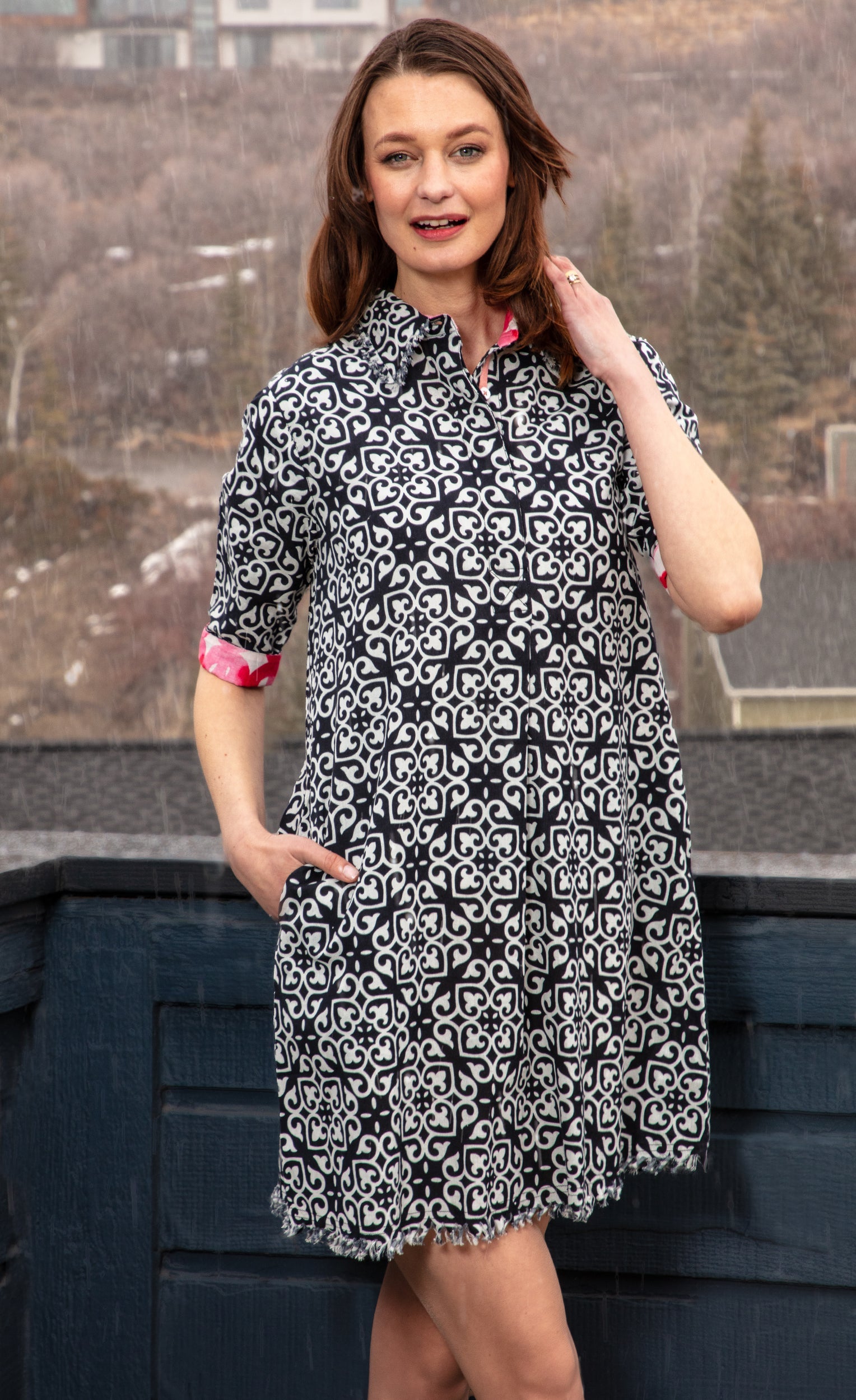 Chatham Black White Geo