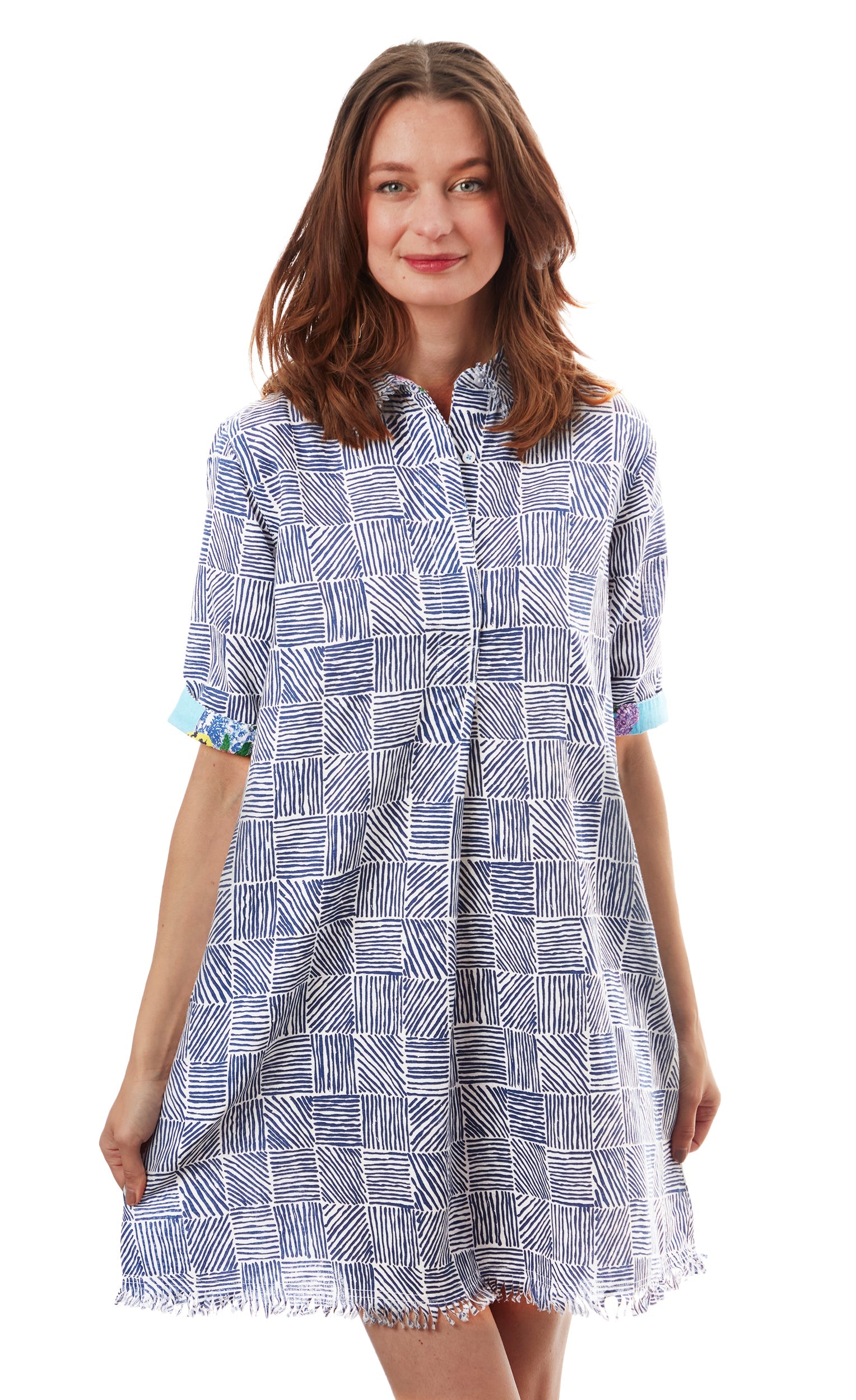 Chatham Dress Criss Cross Print