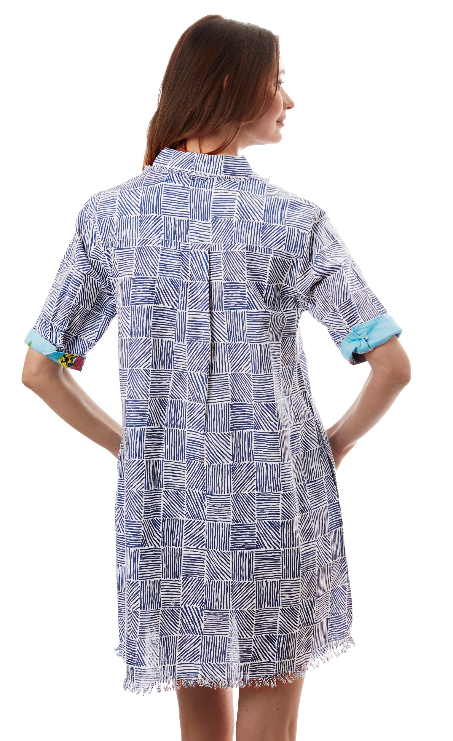 Chatham Dress Criss Cross Print