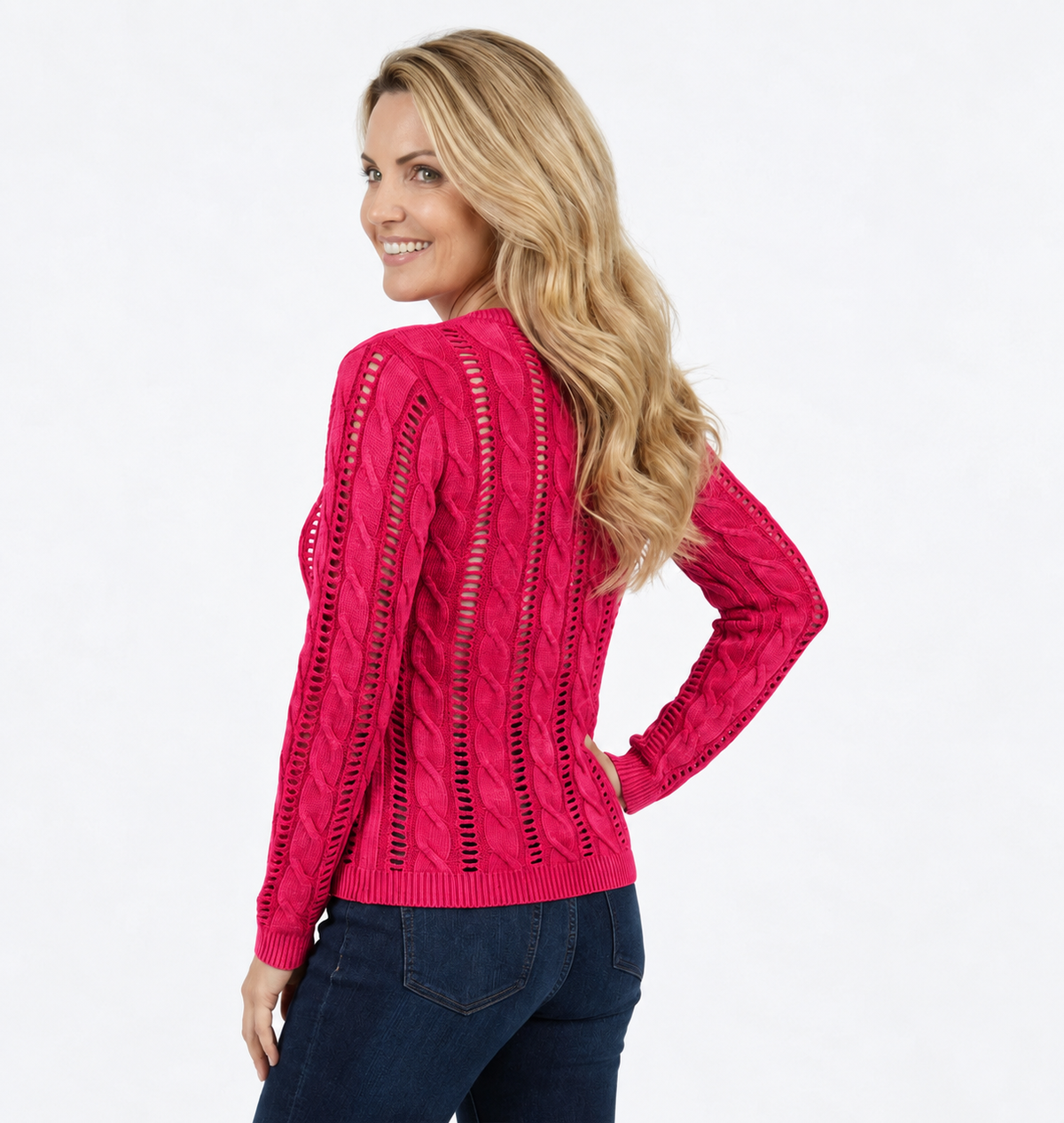 Cotton Cable Knit Sweater - Tutor