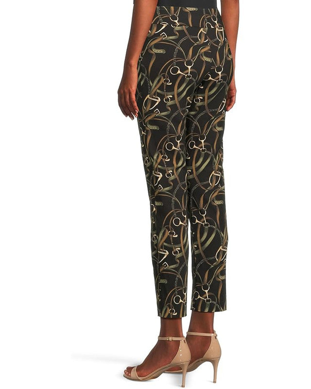 Krazy Larry | Black Belts Print Pant