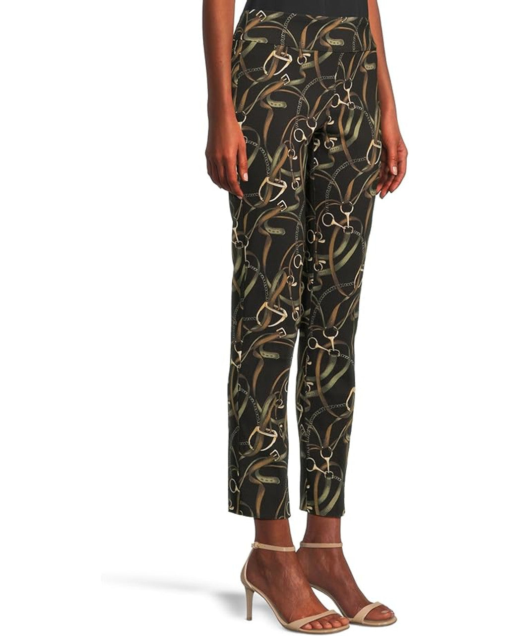 Krazy Larry | Black Belts Print Pant