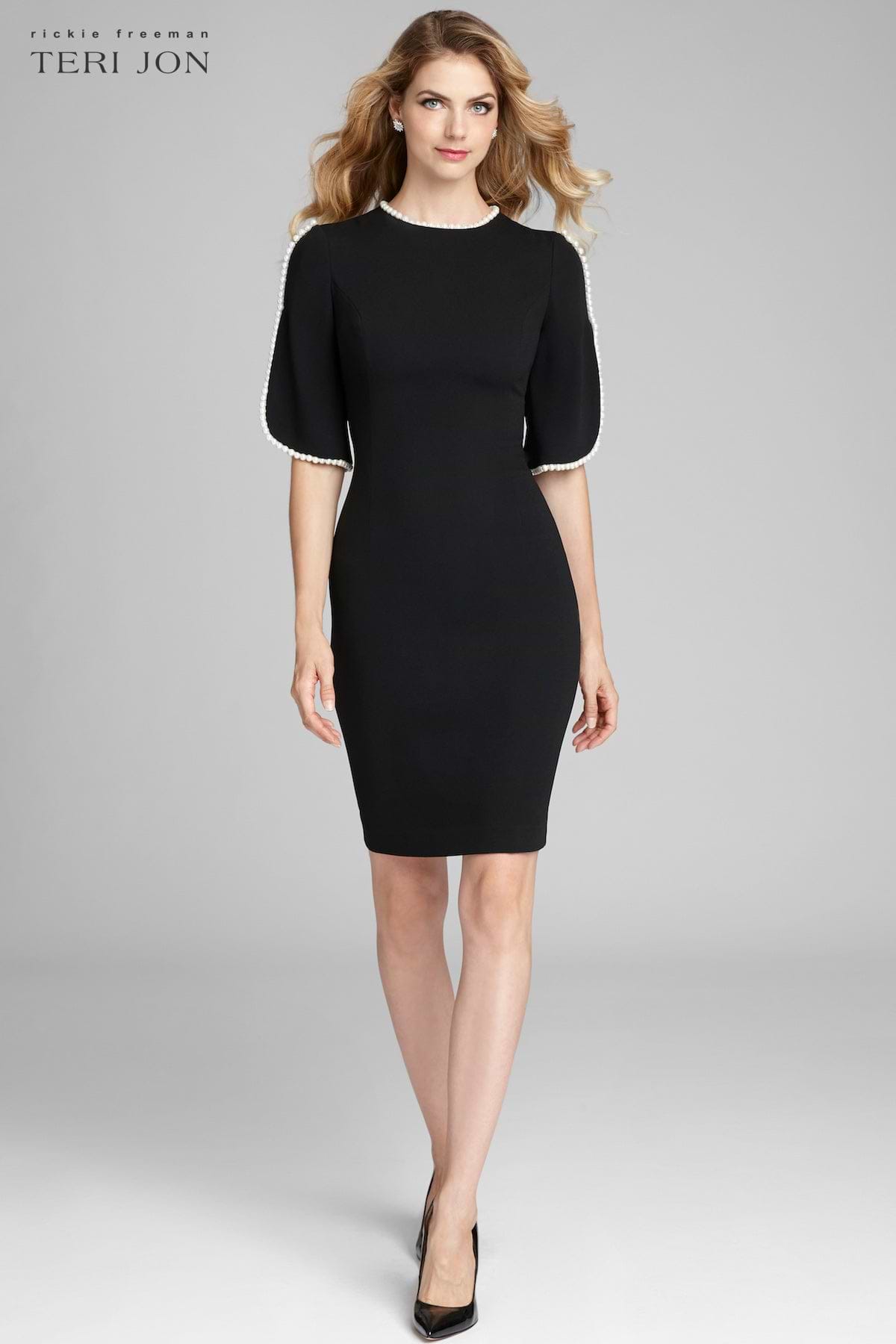 Teri Jon | Crepe Sheath Dress