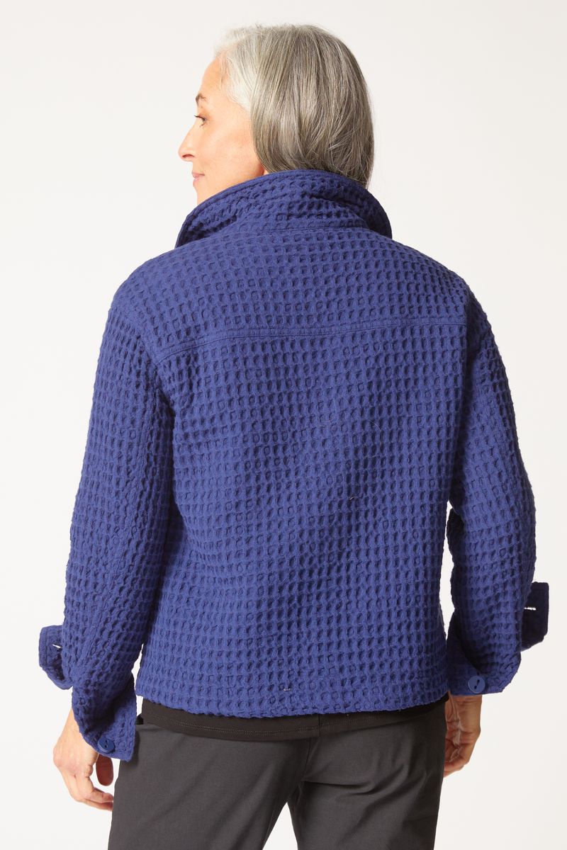 Habitat | Washed Honeycomb Shacket - Ink