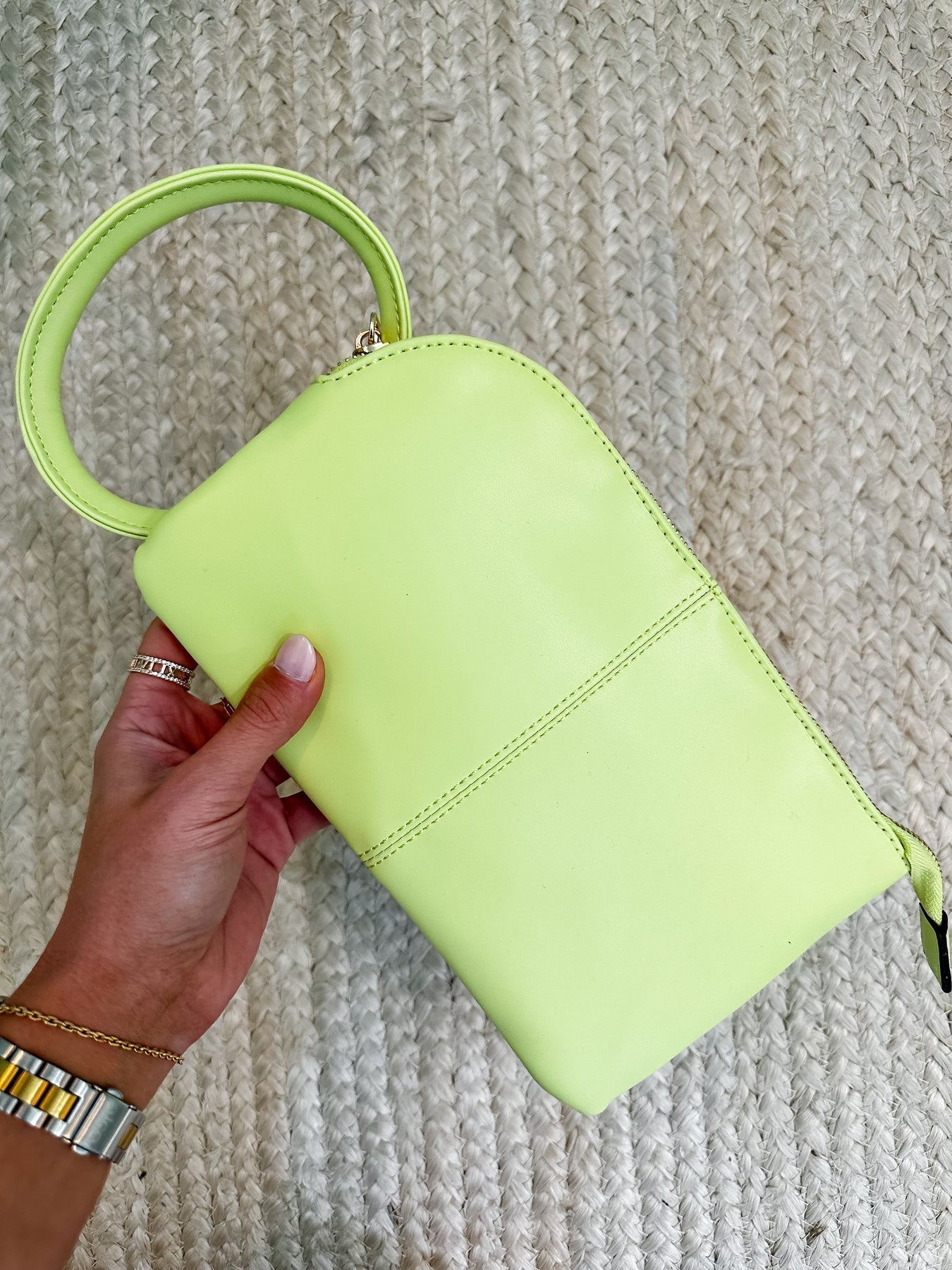 Simply Noelle | Wristlet Ring Bag - Lime