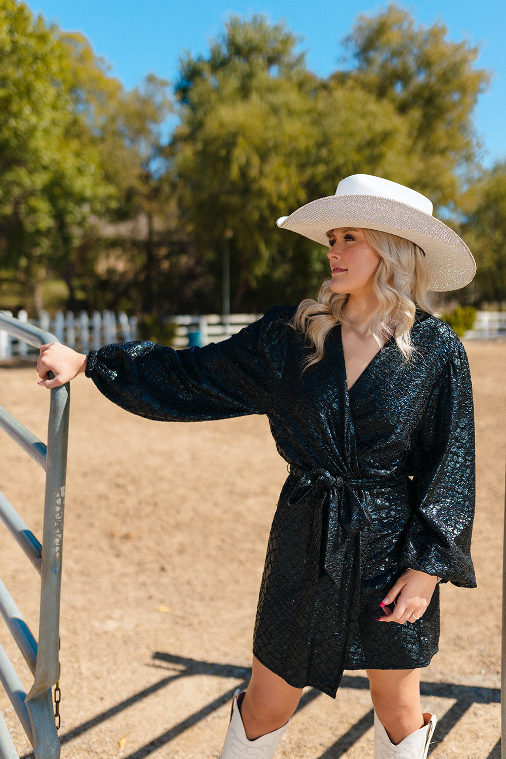 Buddy Love | Adeline Short Wrap Dress - Private Jet
