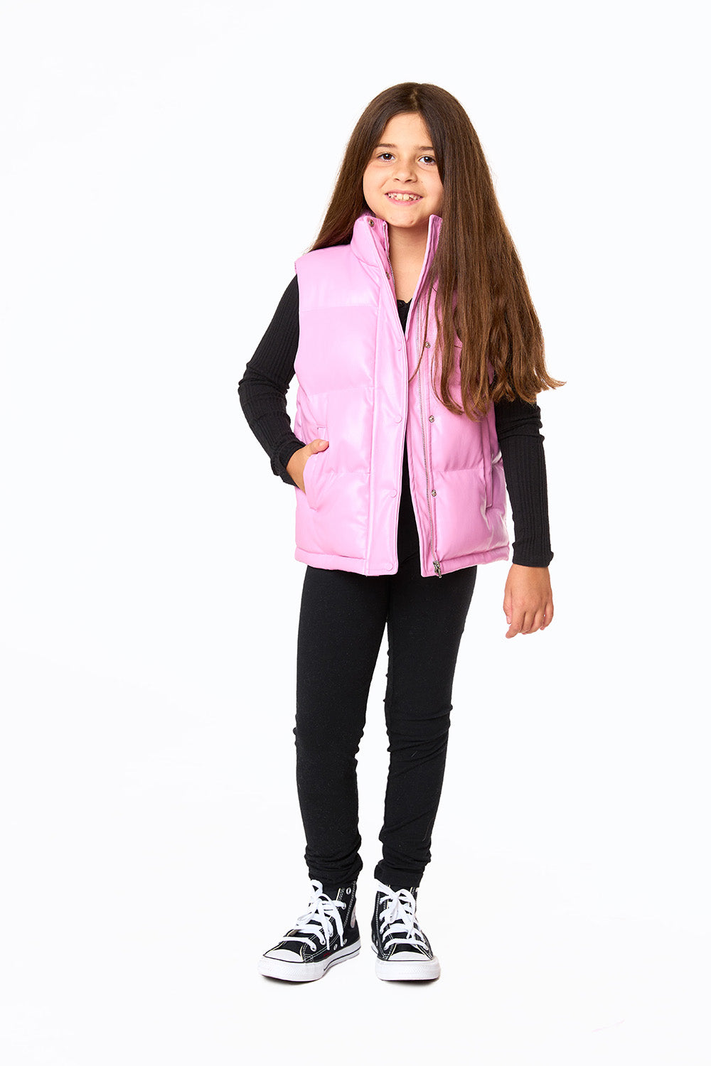 Buddy Love | Mini Helen Puffer Vest - Bubble Gum