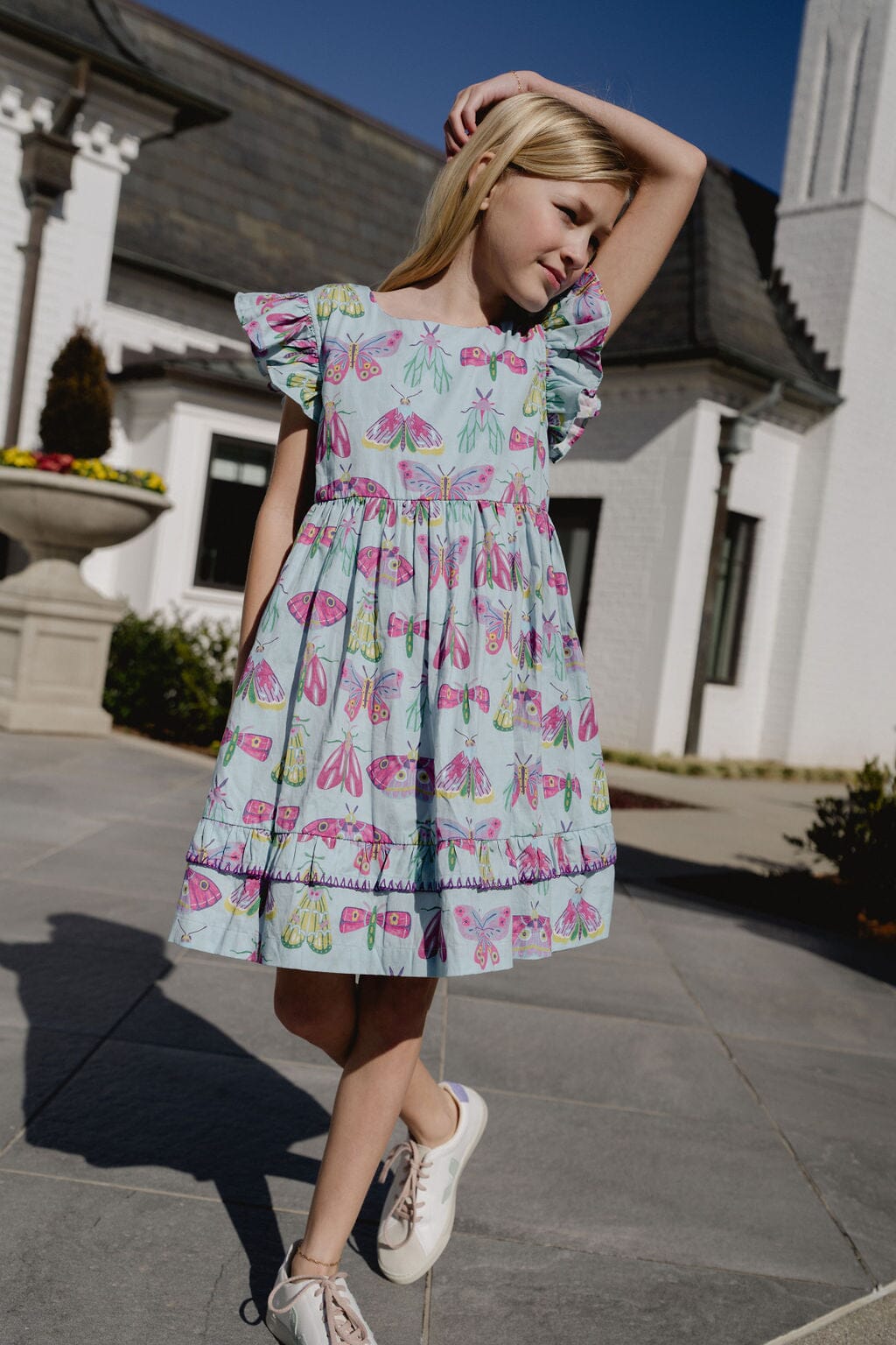 Briton Court | Girls Giana Dress | Meadow Bug