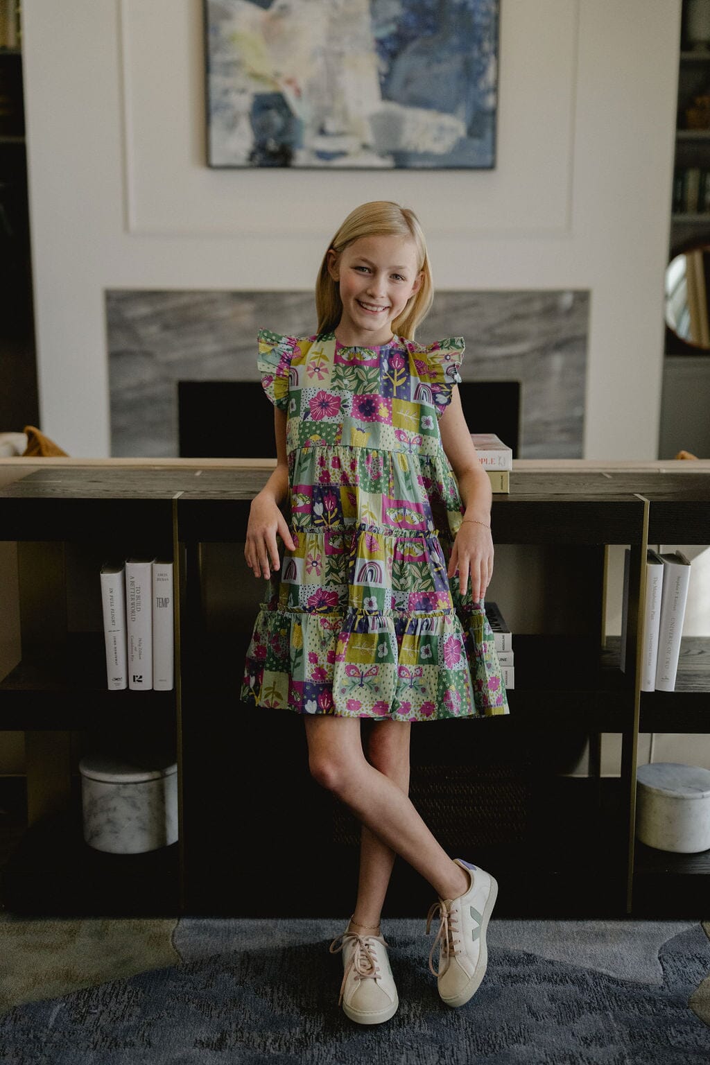 Briton Court | Girls Meredith Dress | Sunshine Quilt Dress