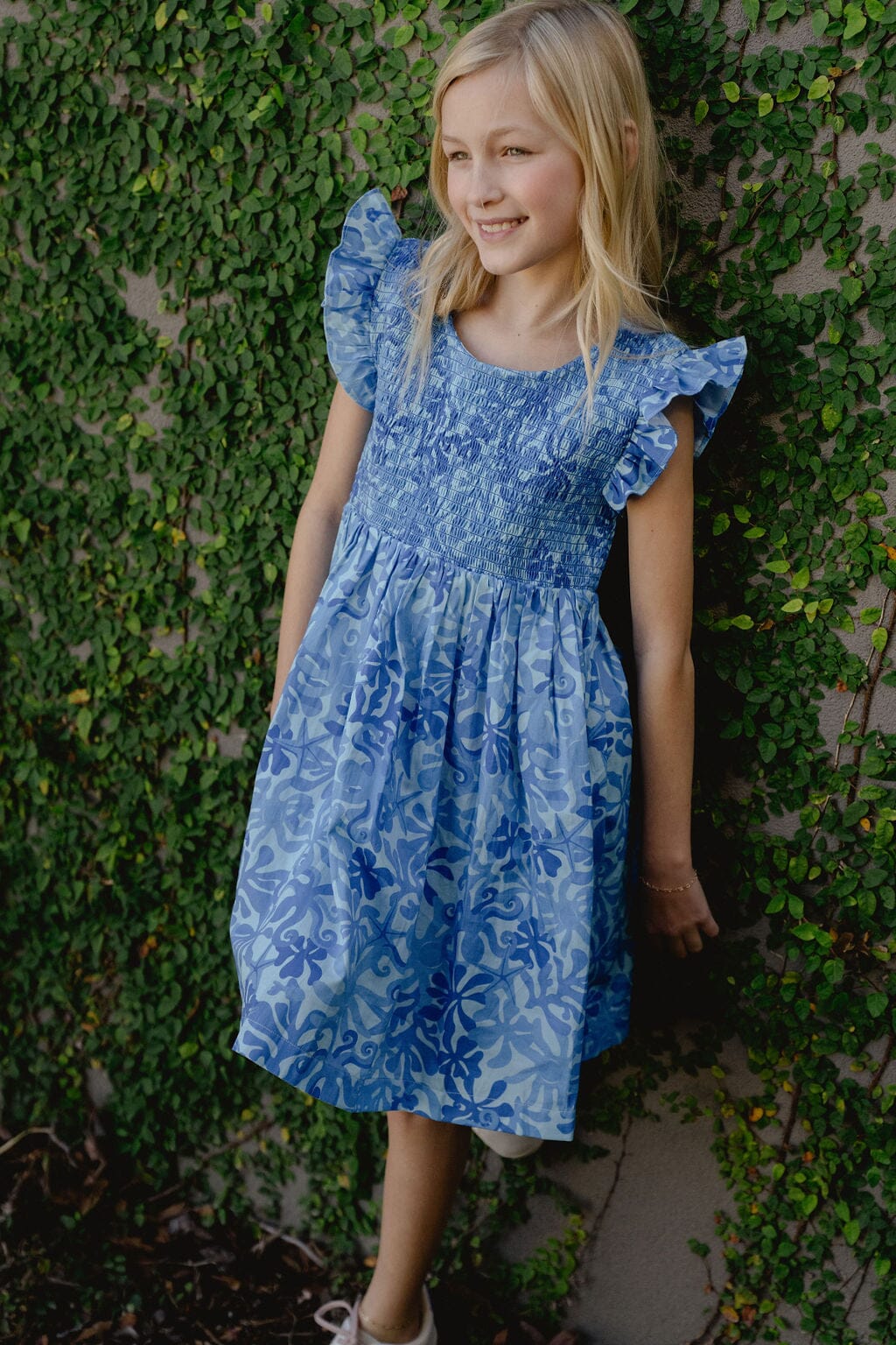 Briton Court | Girls Olive Dress