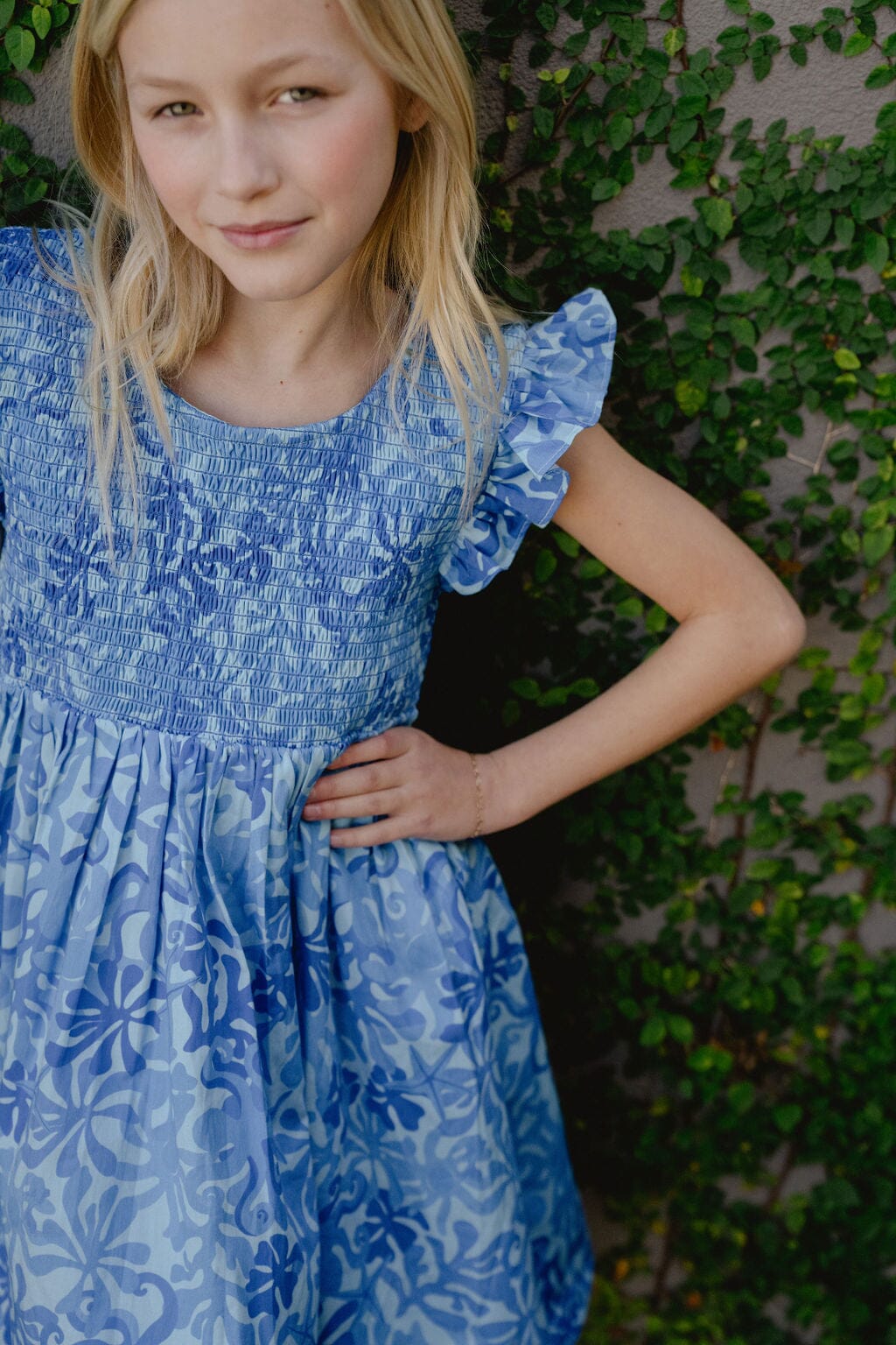 Briton Court | Girls Olive Dress