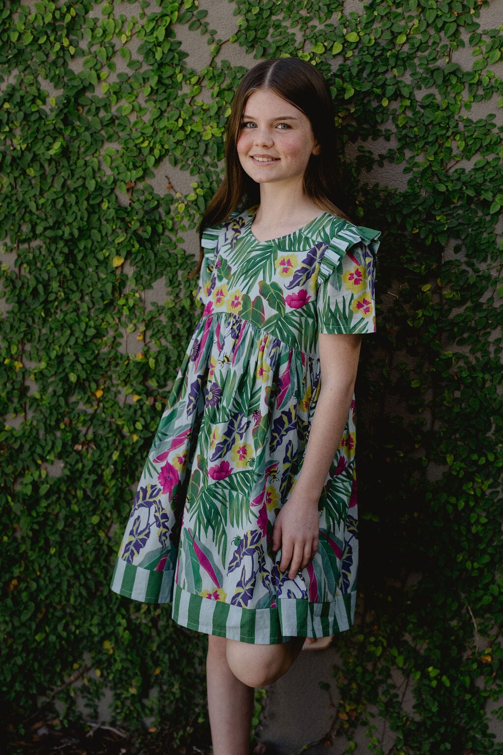 Briton Court | Girls Lotus Dress | Waterspout