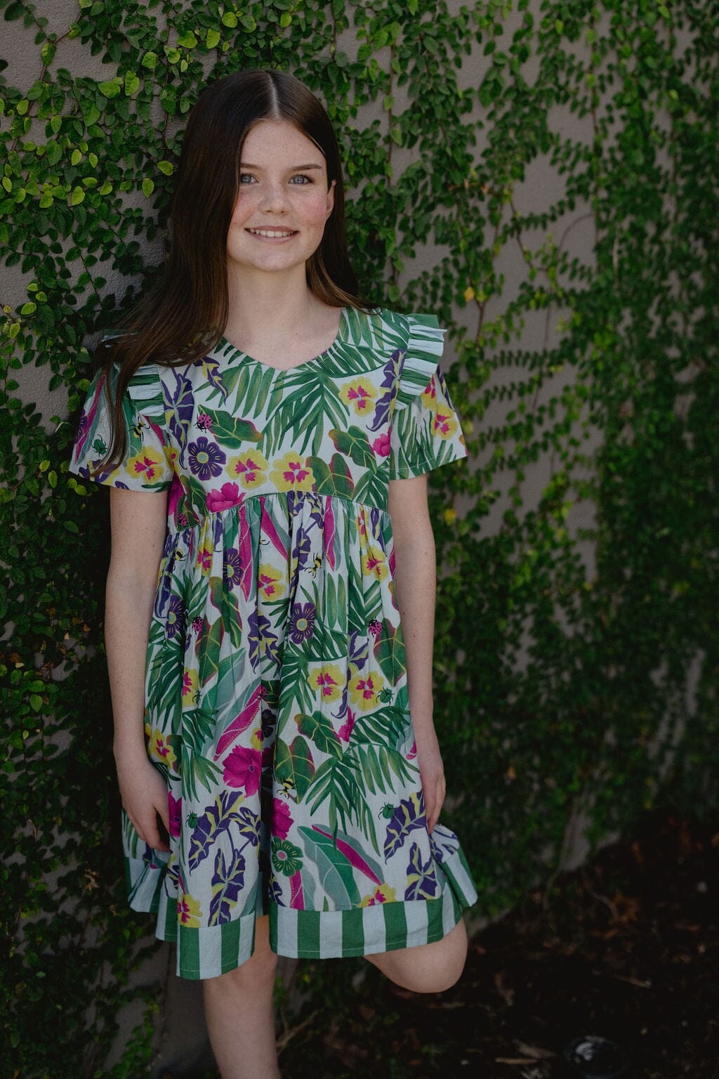 Briton Court | Girls Lotus Dress | Waterspout