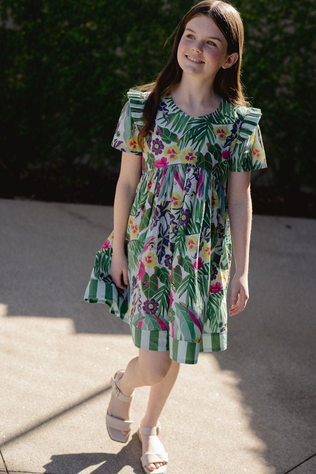 Briton Court | Girls Lotus Dress | Waterspout