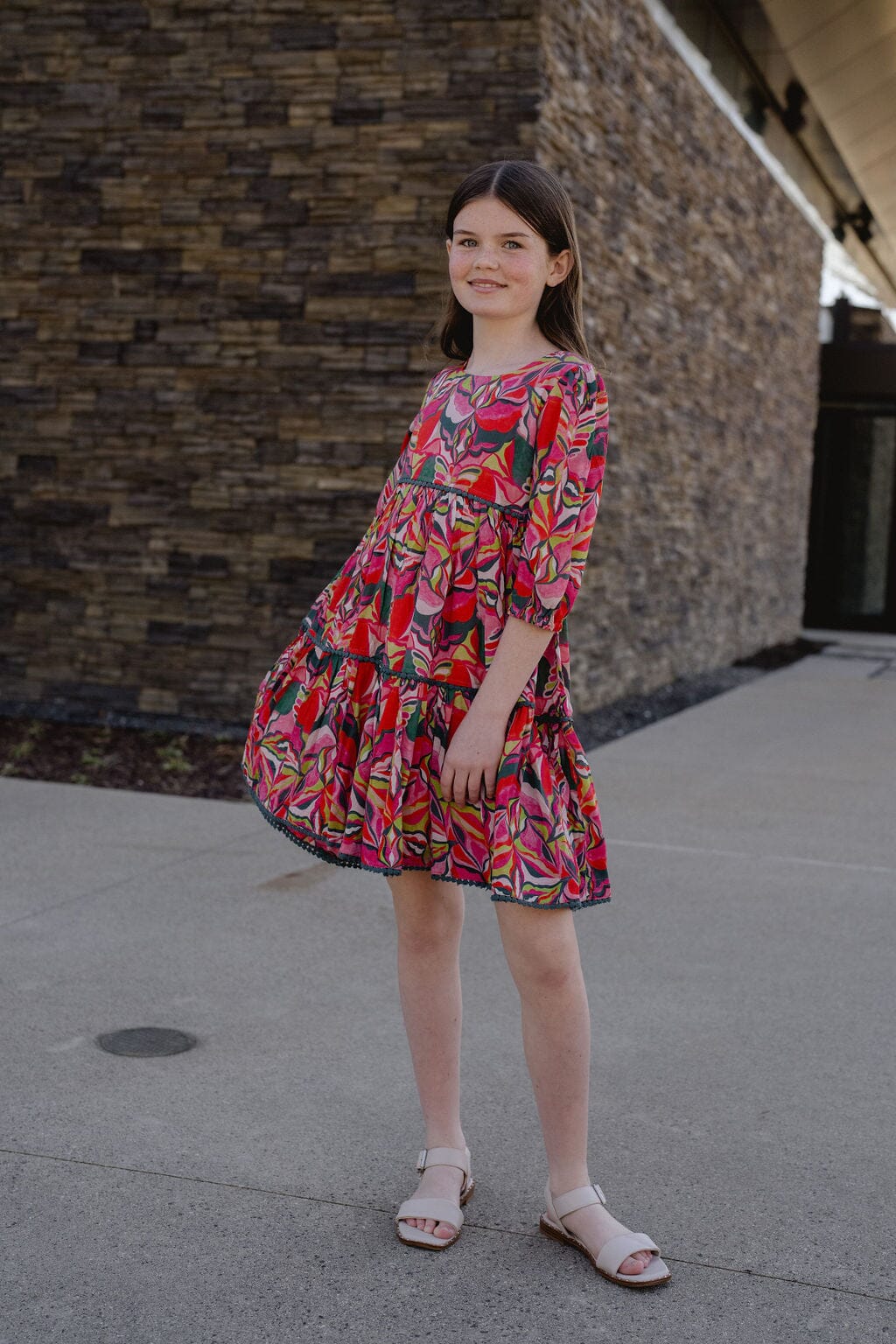 Briton Court | Girls Quinn Tiered Dress
