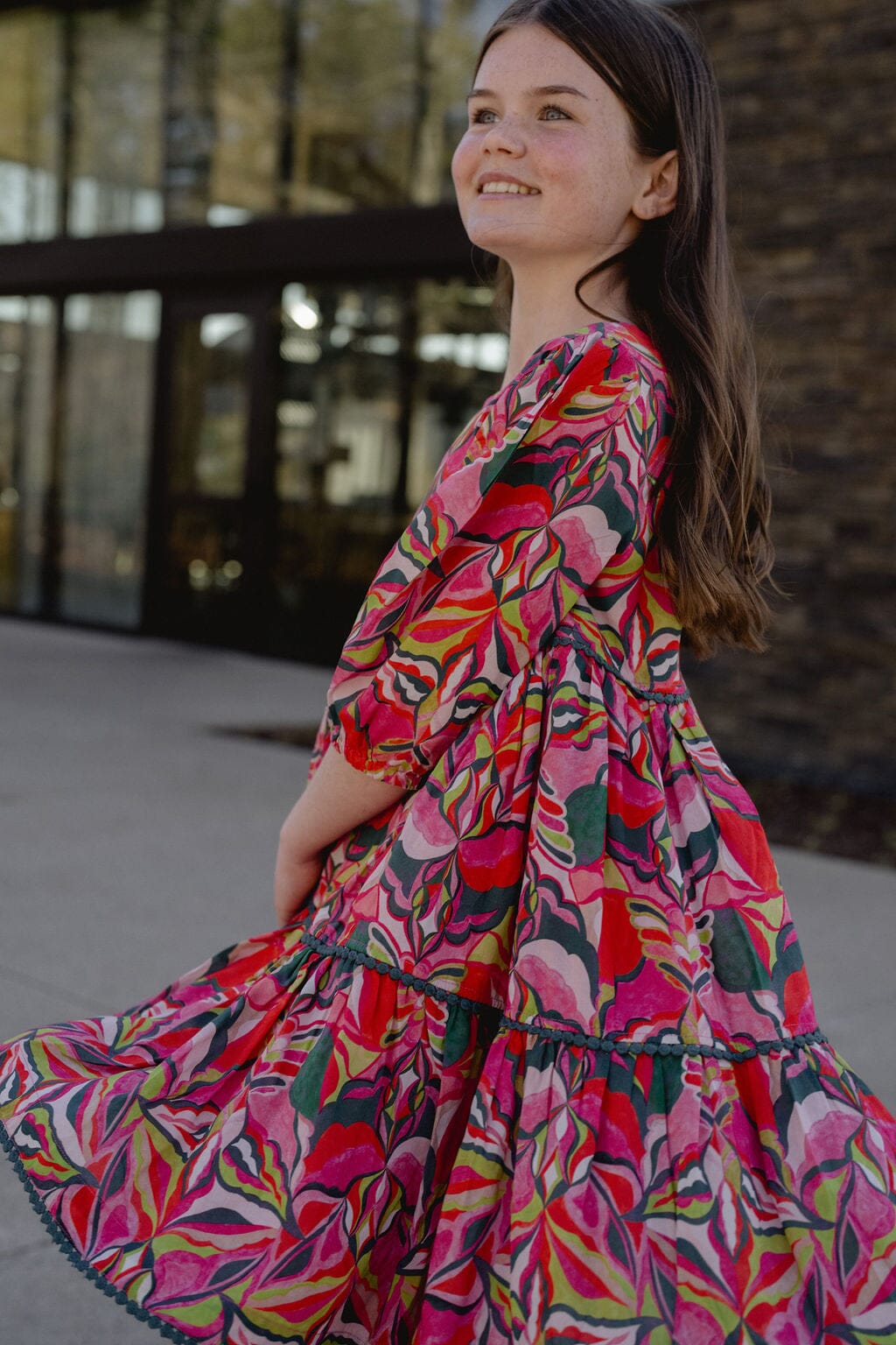 Briton Court | Girls Quinn Tiered Dress