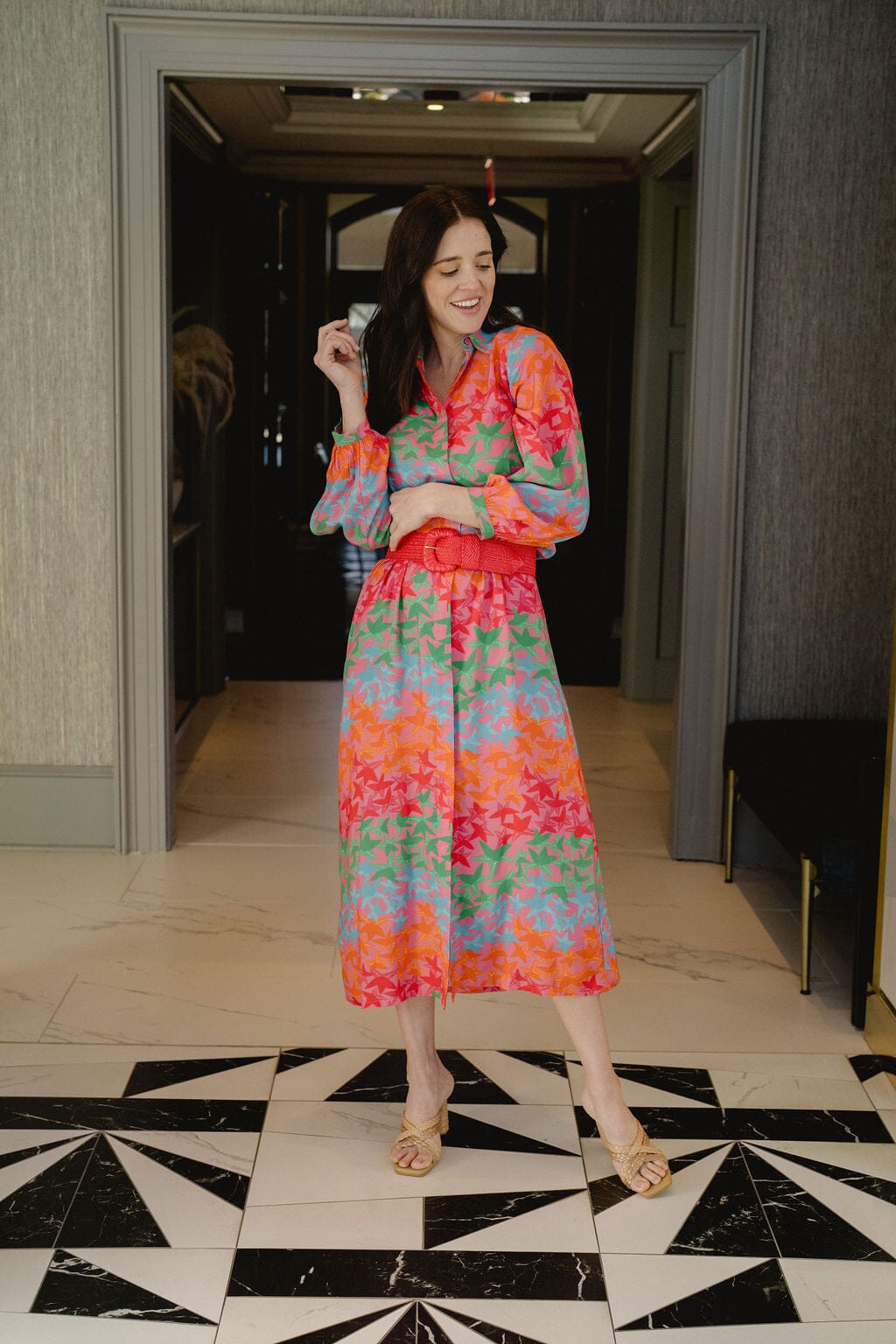 Sienna Midi Dress Starfish S Sienna Midi Dress Starfish S