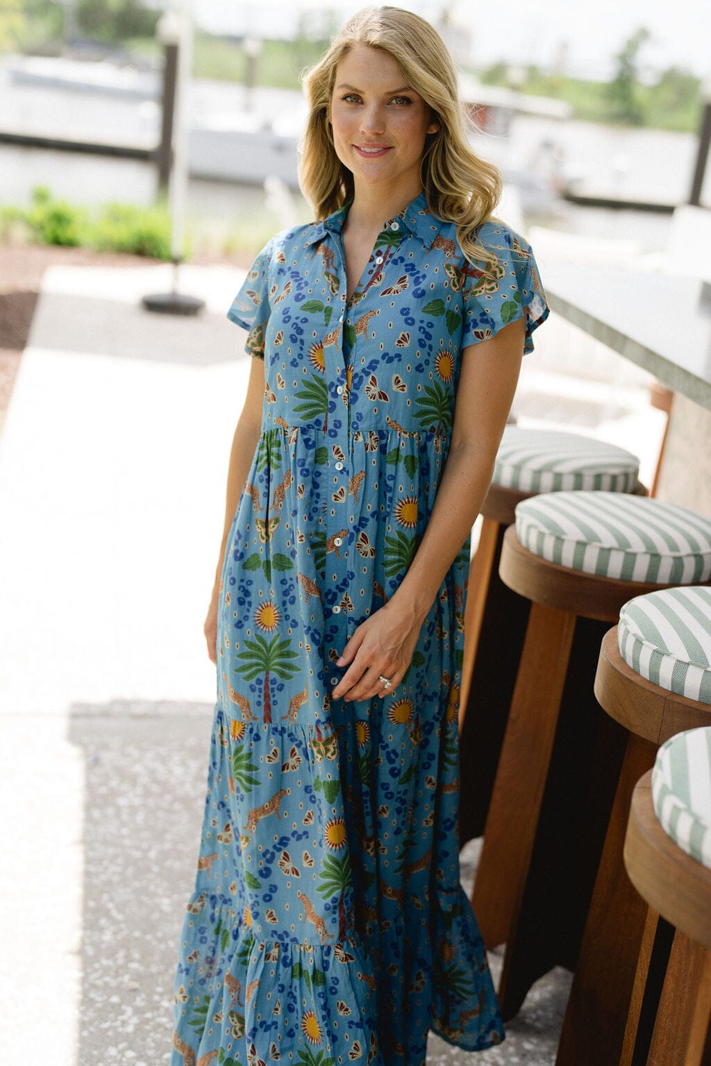 Briton Court | Frenchi Dress -Cheetah Cove