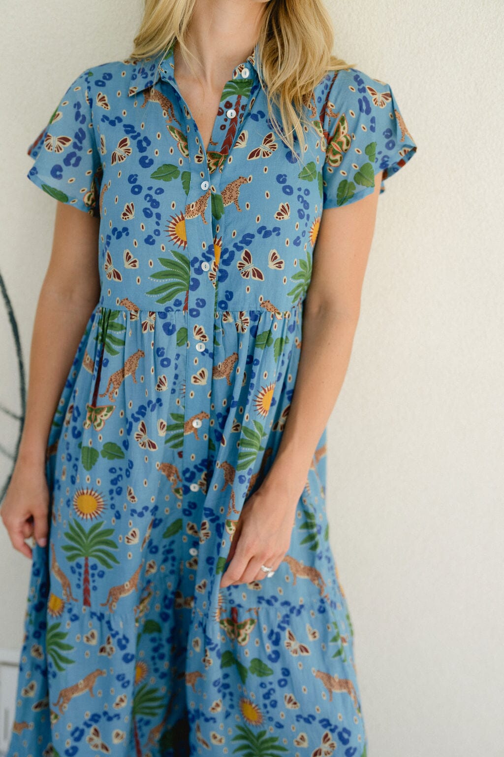 Briton Court | Frenchi Dress -Cheetah Cove