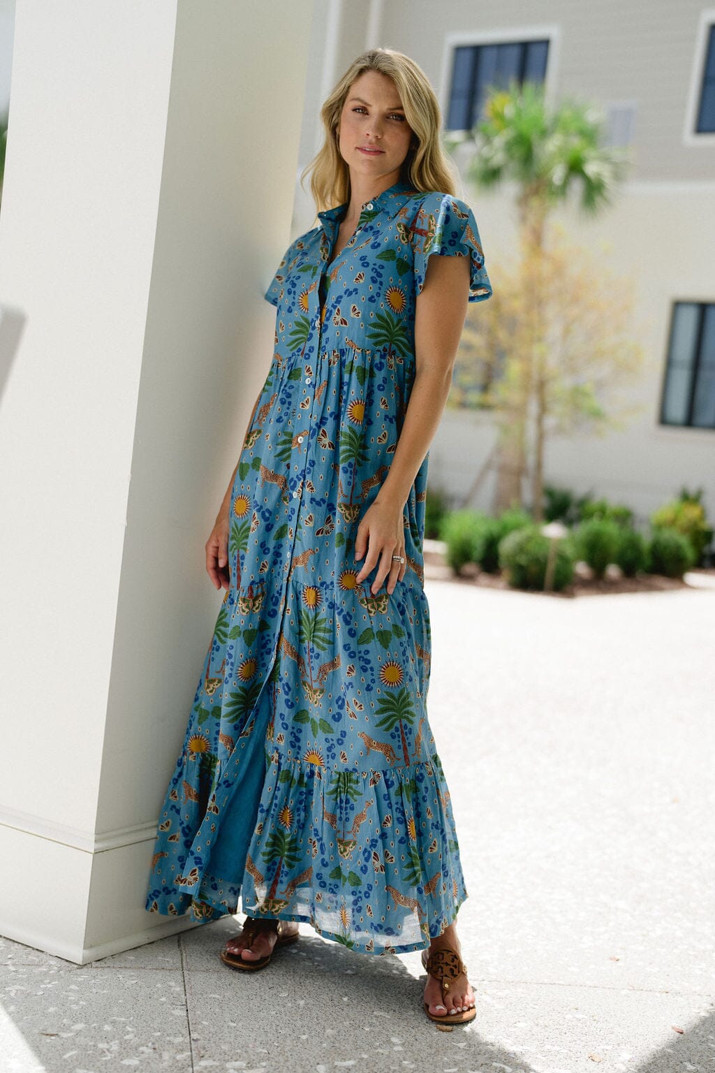 Briton Court | Frenchi Dress -Cheetah Cove