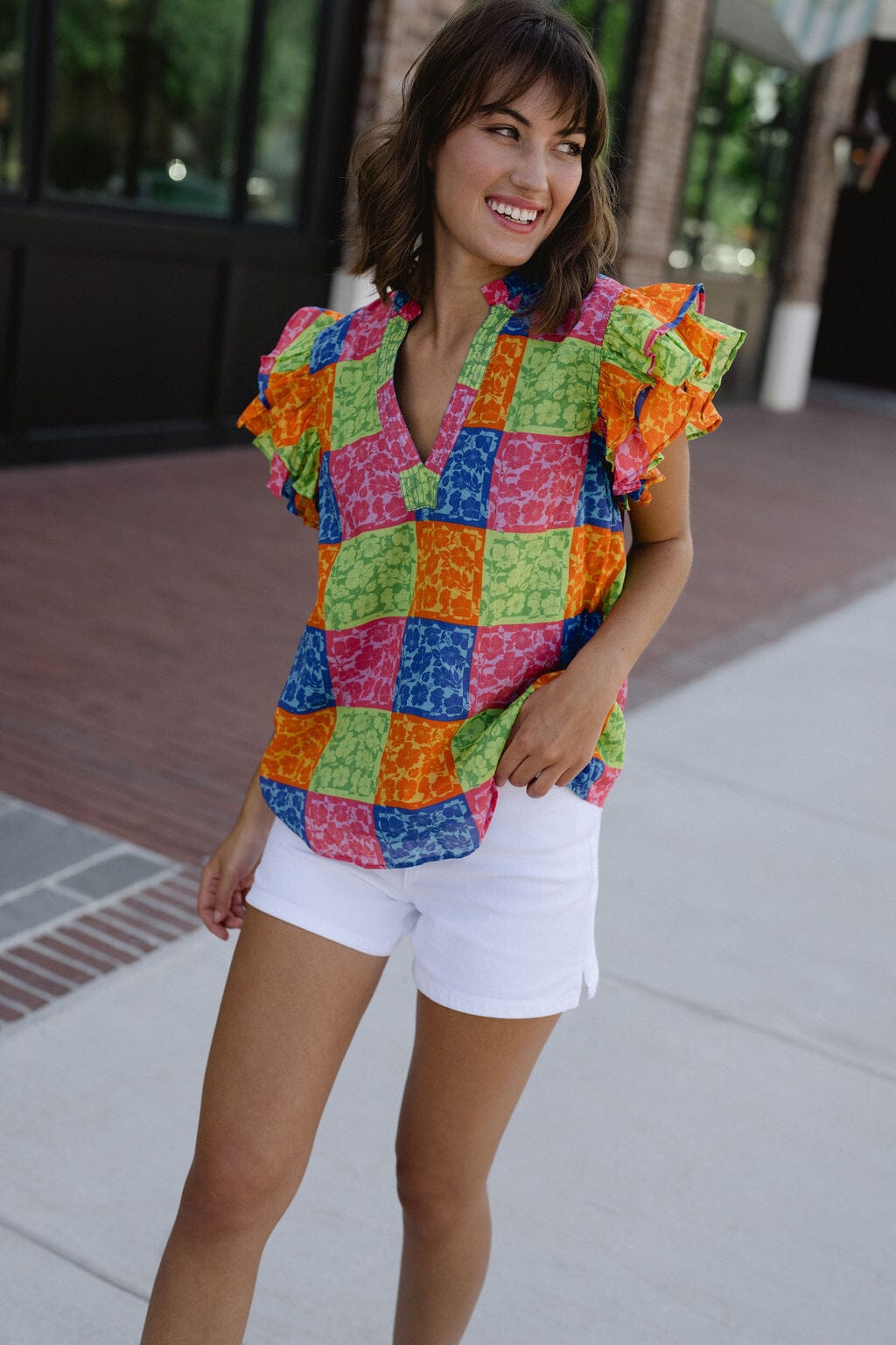 Briton Court | Delilah Flutter Sleeve Top