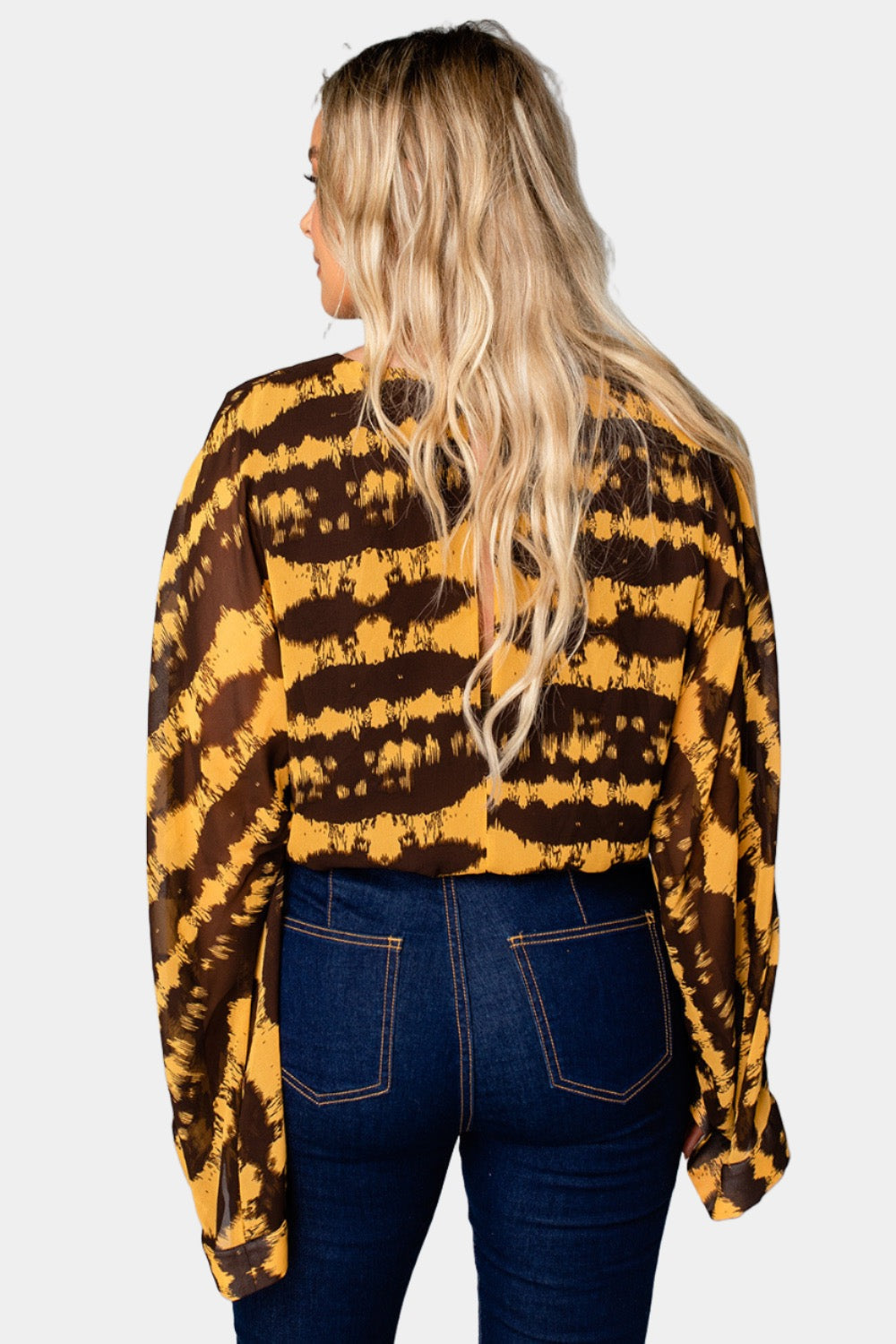 Buddy Love | Ariana Kimono Sleeve Bodysuit - Radioactive