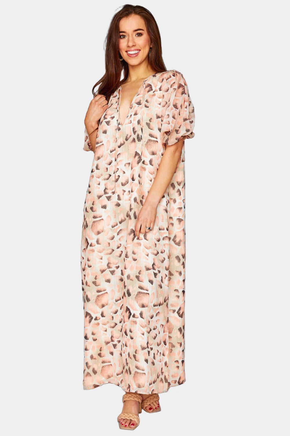Buddy Love | Pamela Caftan Maxi Dress - Shell