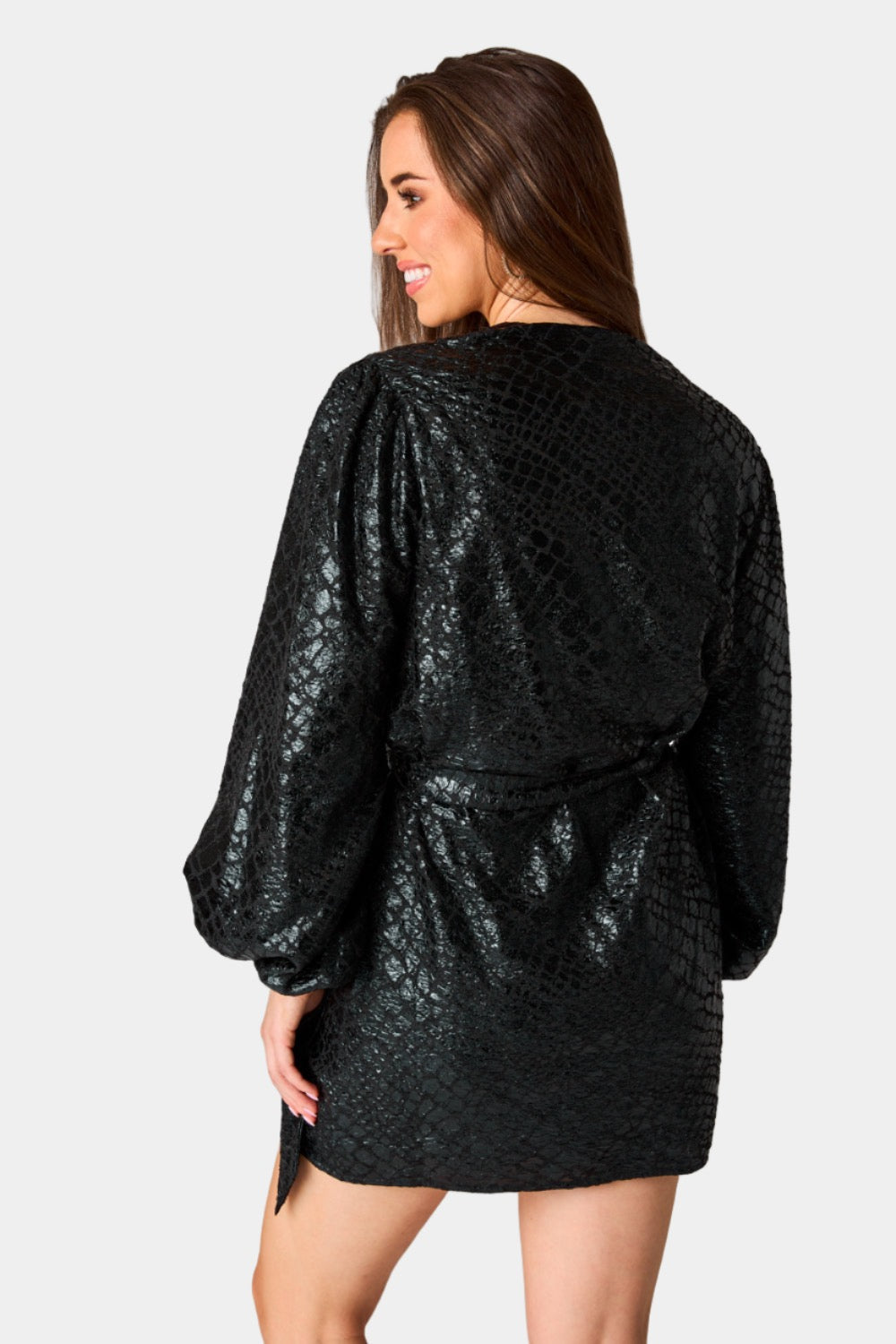 Buddy Love | Adeline Short Wrap Dress - Private Jet