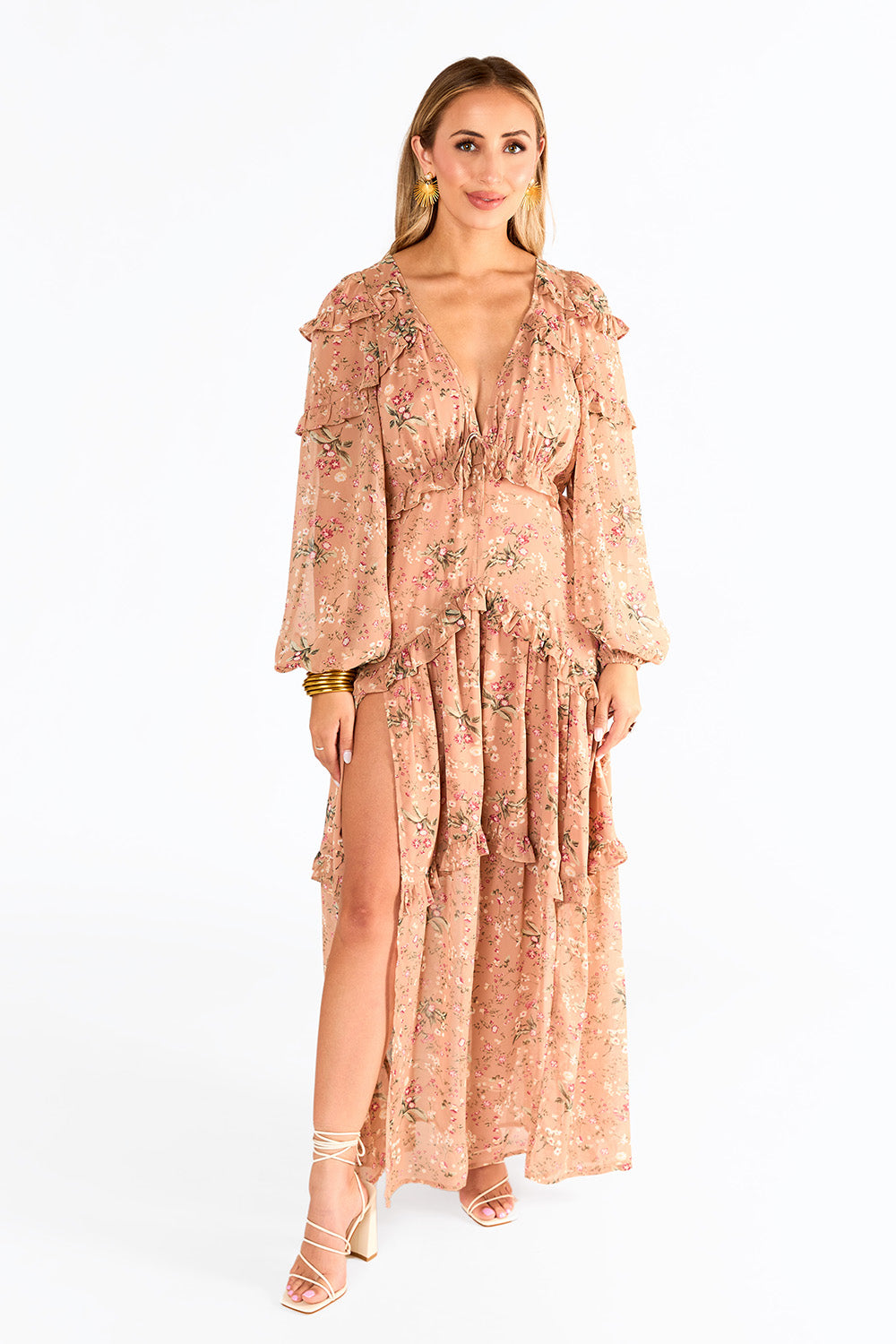 Buddy Love | Pia Long Sleeve Maxi Dress - Adrift