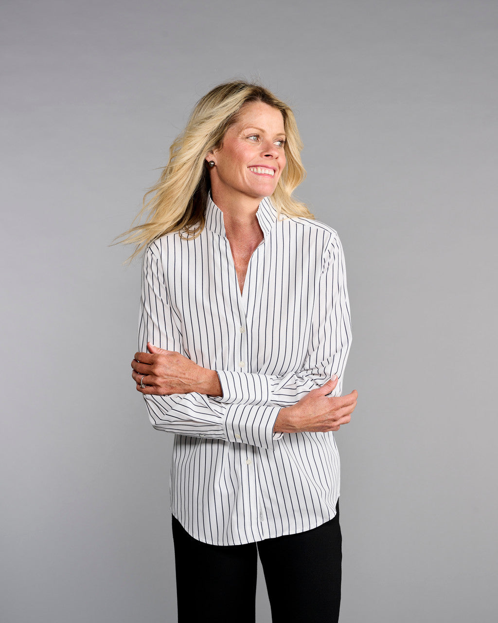 Claridge+king | Black and White Stripe Top