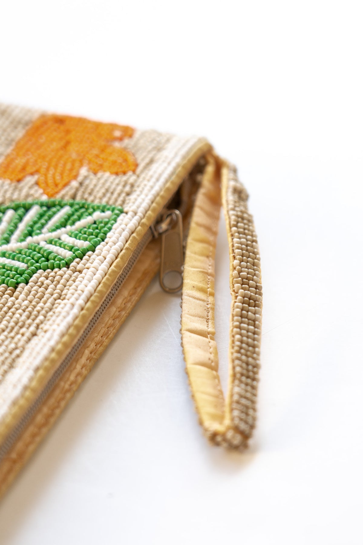 Bali Queen | Large Beaded Clutch - Autumn Foliage