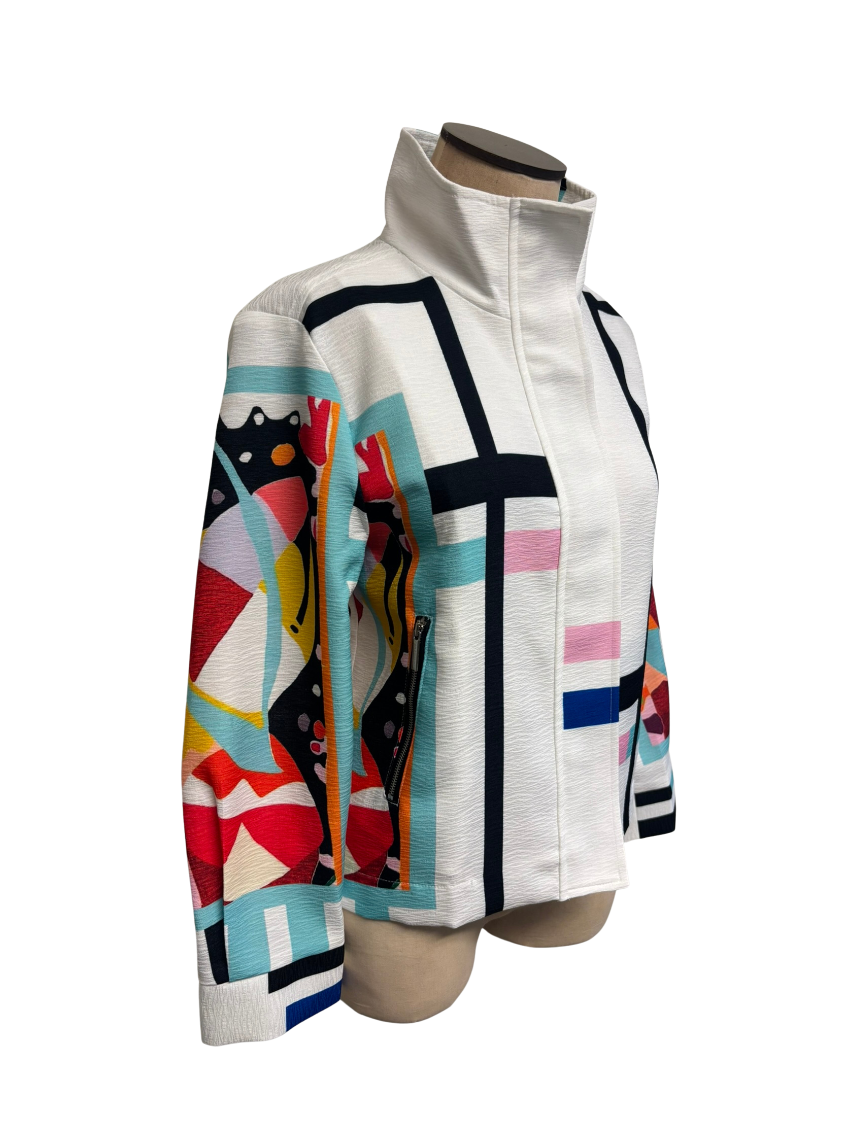 Damee | Biker Jacket Abstract Art