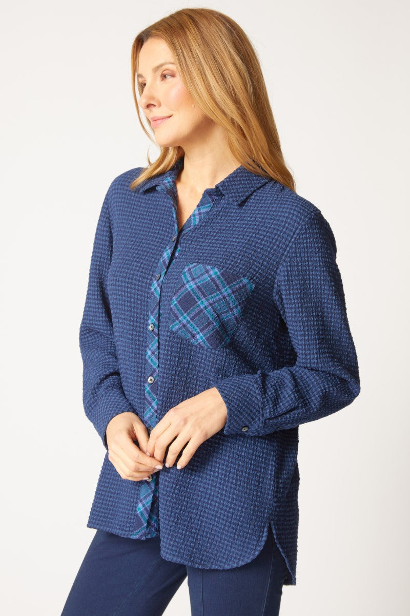 Habitat | Girl Gone Plaid Boyfriend Pocket Shirt