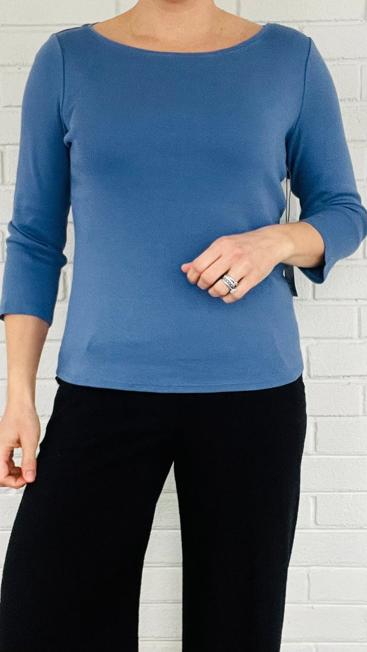 Habitat | Everyday Rib Boatneck Tee