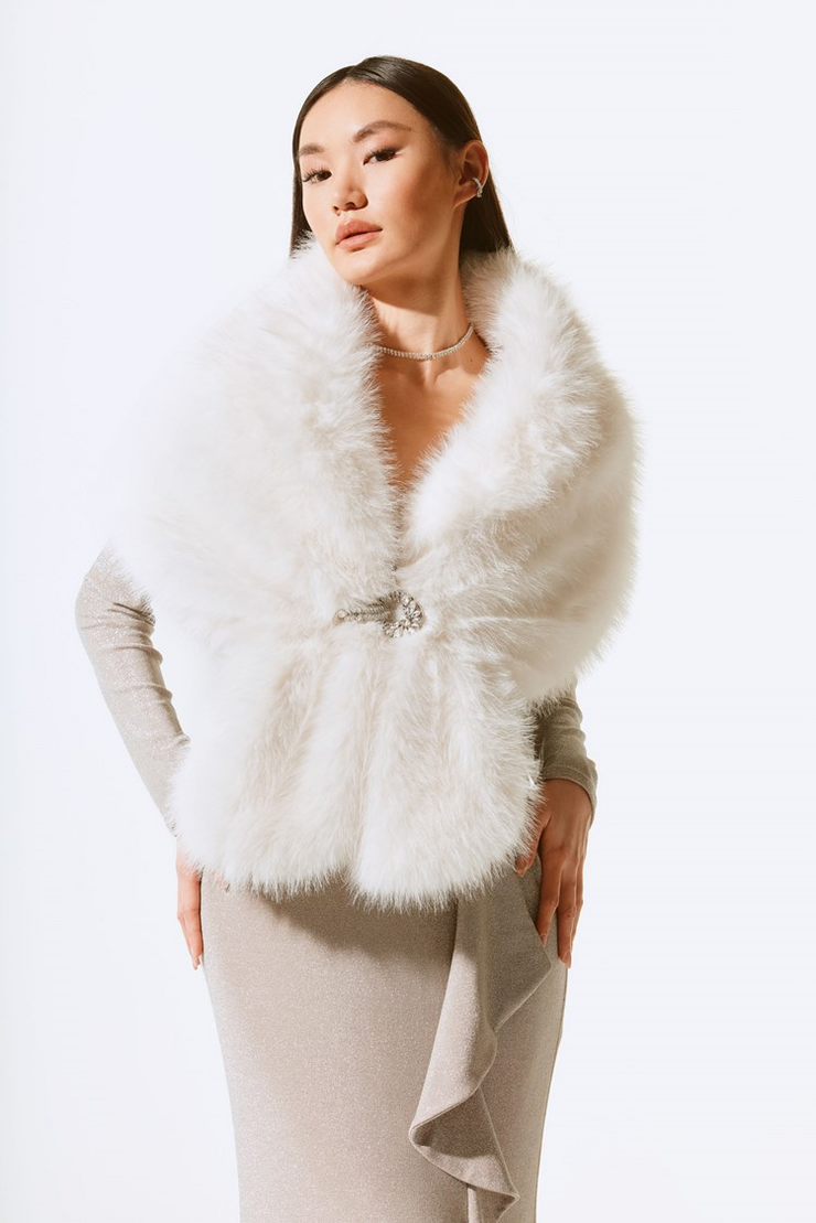 Joseph Ribkoff | Faux Fur Wrap