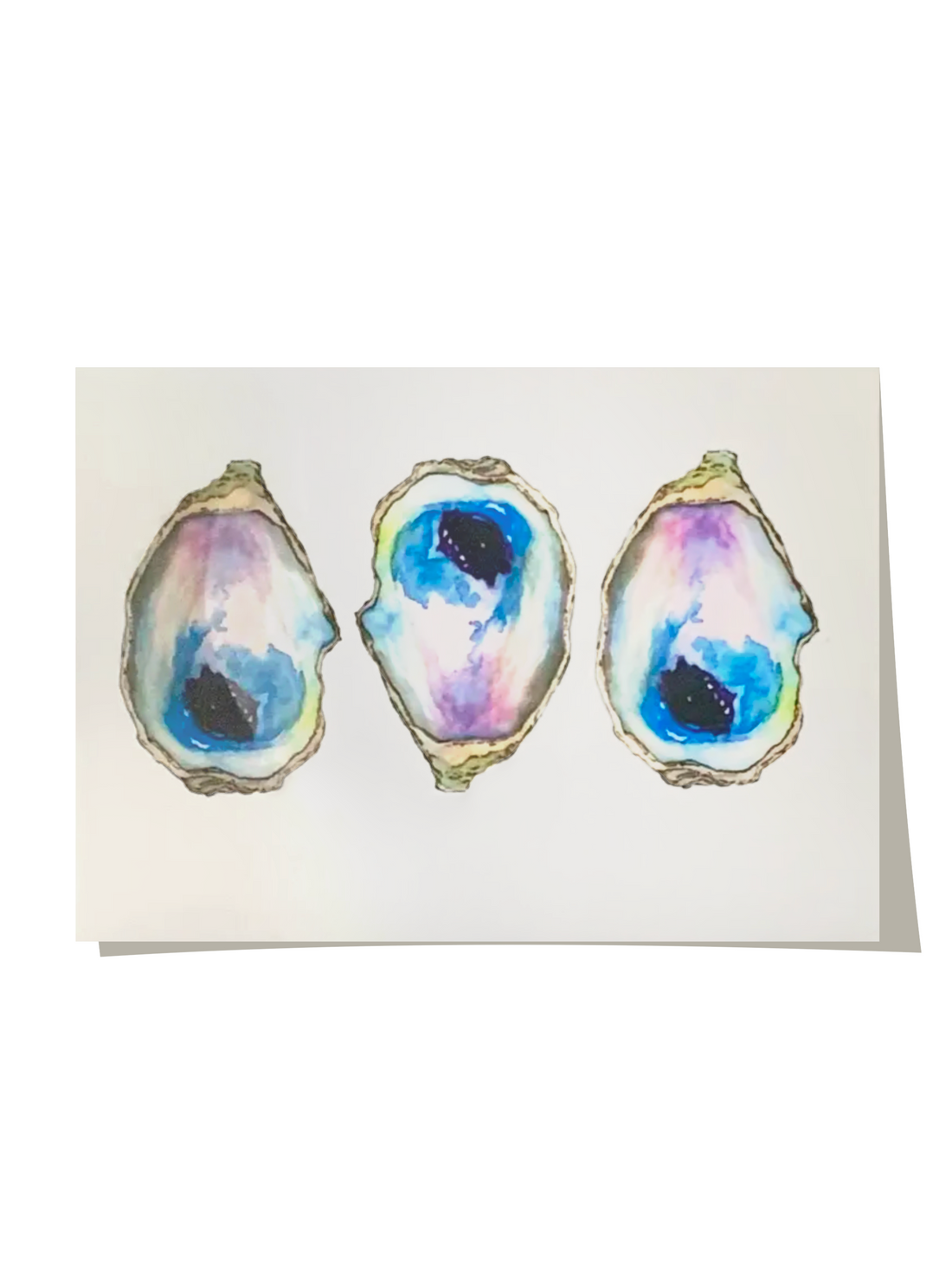 Blue Poppy | Oyster Note Card Set